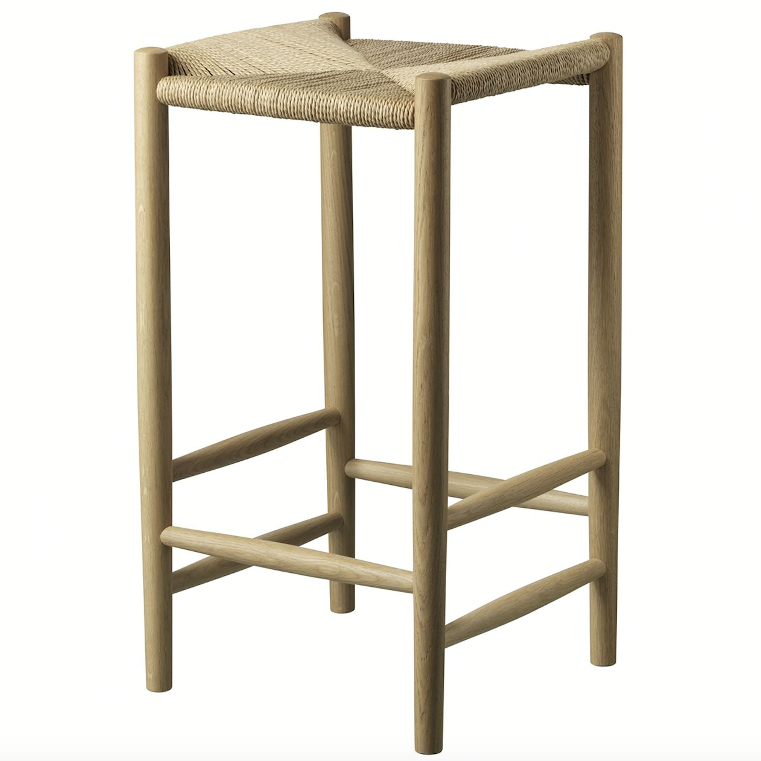 FDB Møbler / Furniture - Barhocker - J164C by Jørgen Bækmark - Nature Oak/Nature