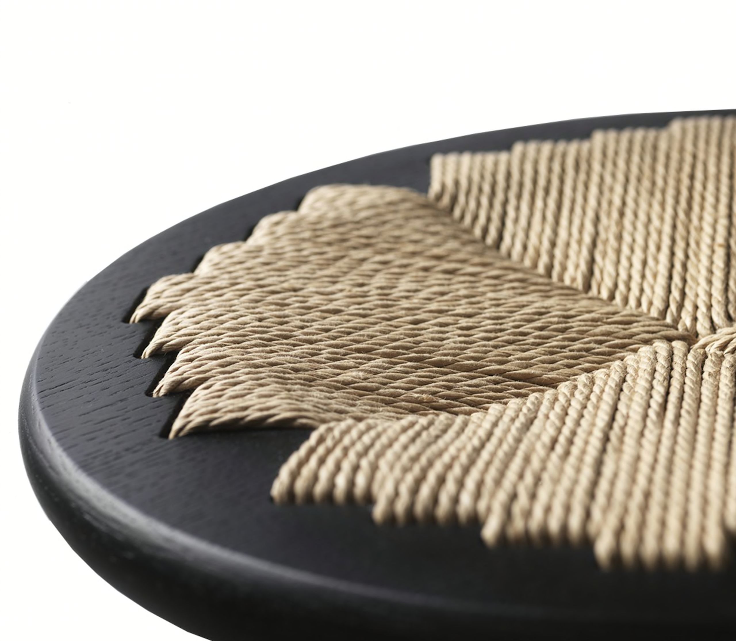 FDB Møbler / Furniture - Tabouret de bar - J165C by Jørgen Bækmark - Black lacquered beech/Nature