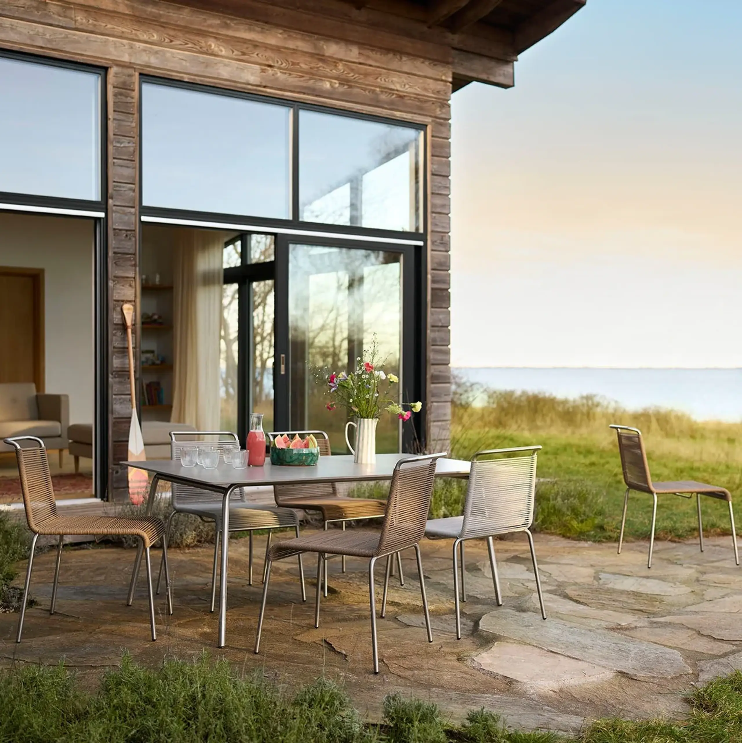 FDB Møbler / Furniture - Garden table - M21 Teglgaard - Garden table - Stone - 90x180