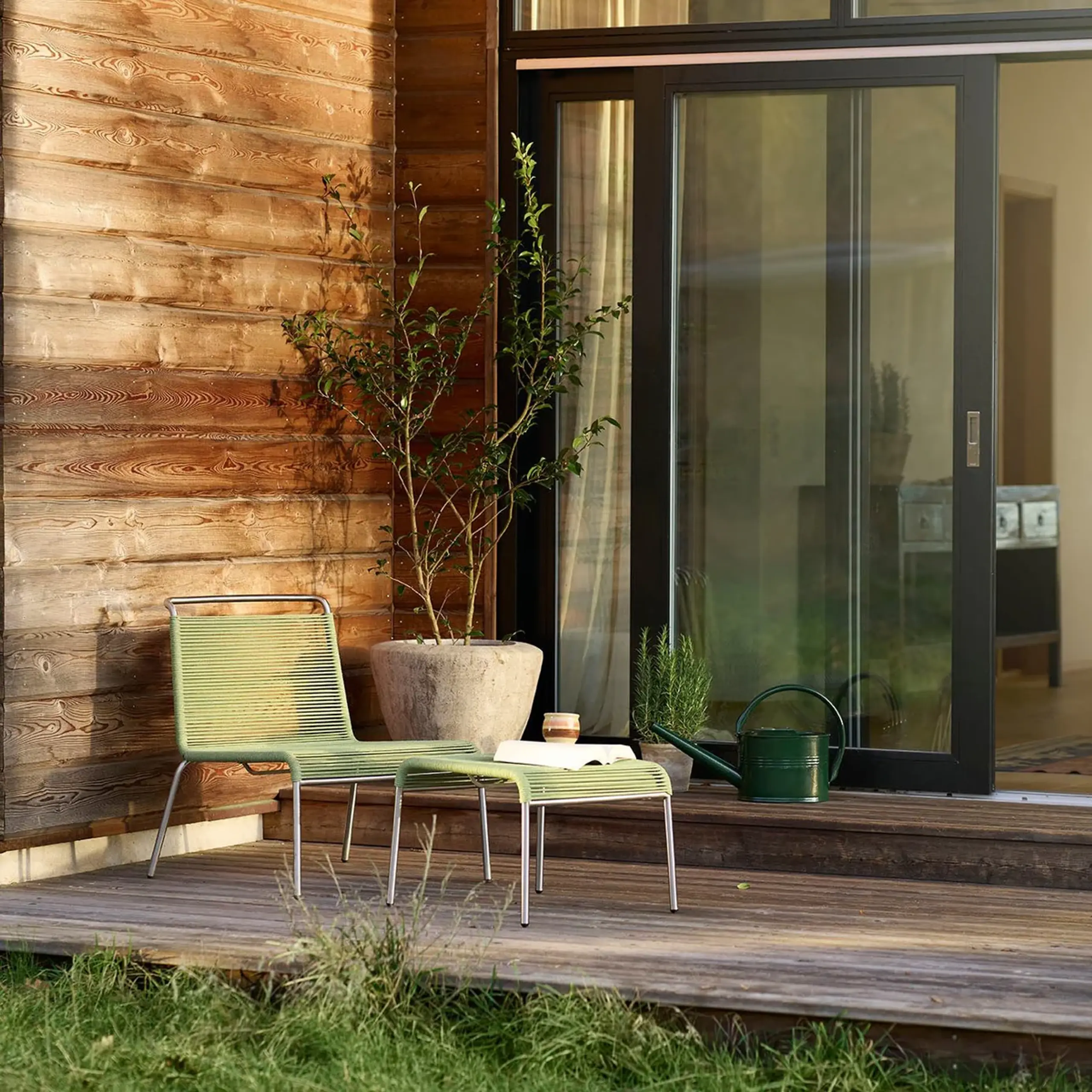 FDB Møbler / Furniture - Loungestol - M20l - Teglgaard - Lounge Snorestol - Grøn