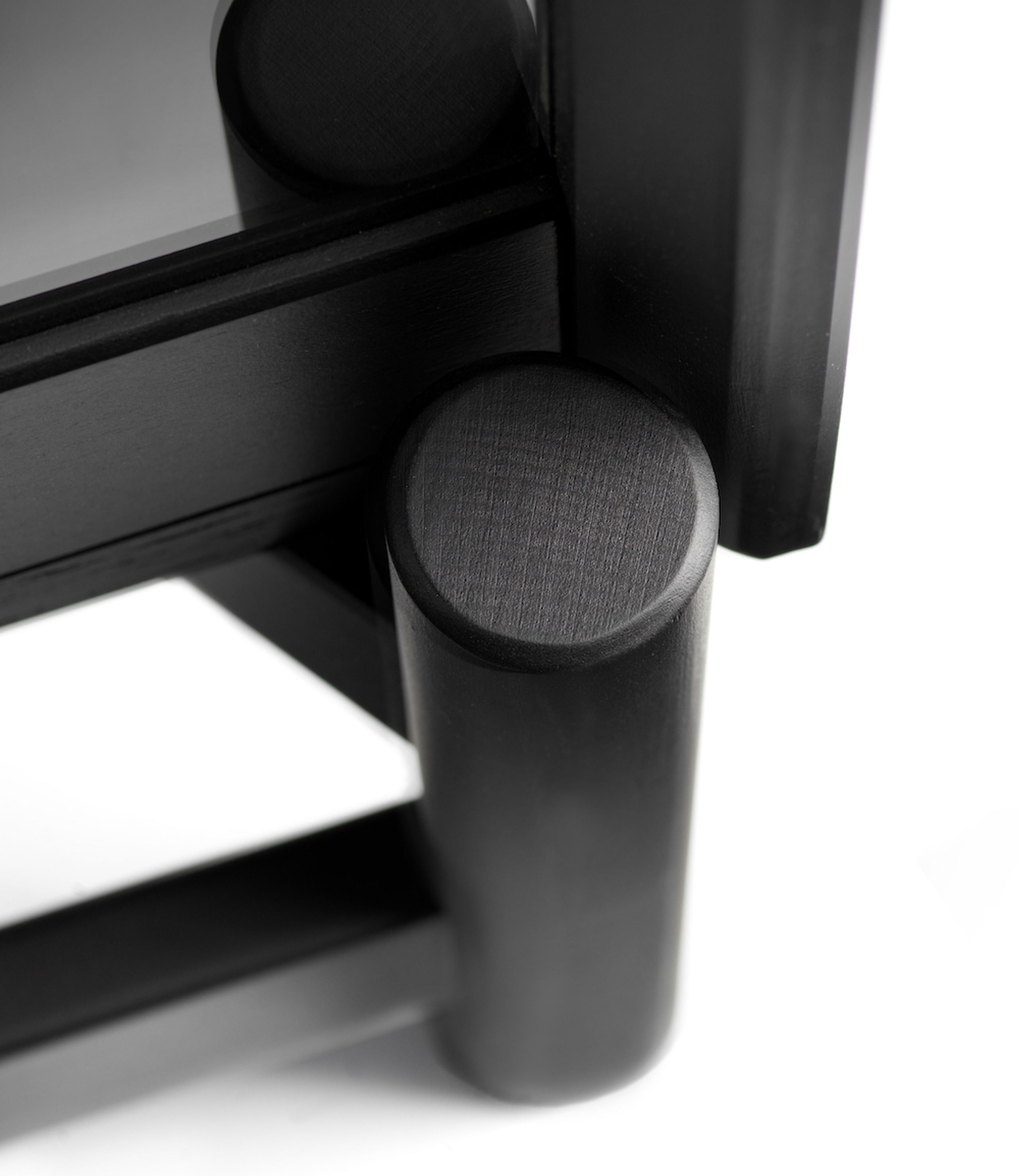 FDB Møbler / Furniture - Vitrine d'exposition - A90 Boderne - Glas Cabinet - Sort Bøg - Lav