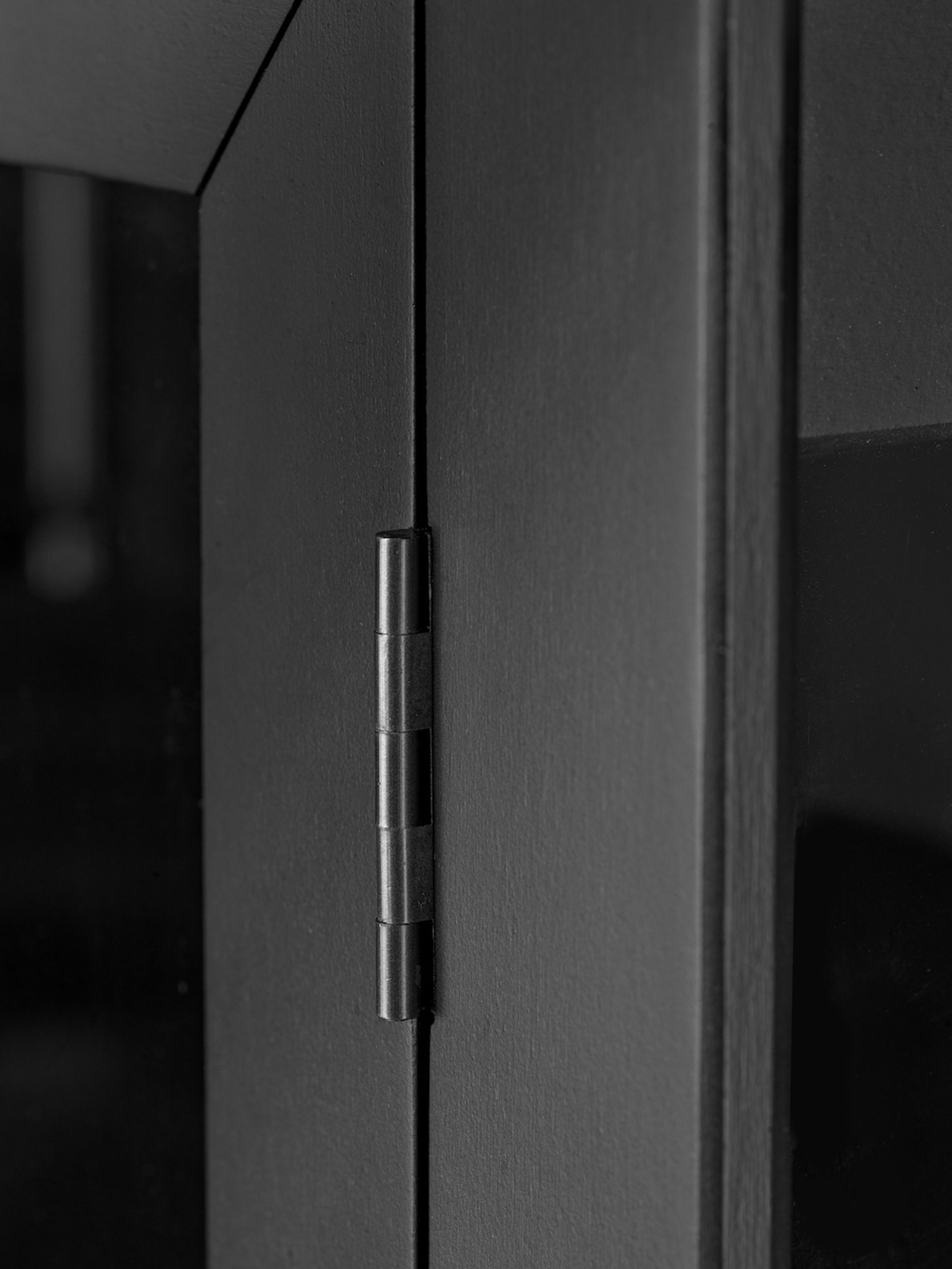 FDB Møbler / Furniture - Vitrine d'exposition - A90 Boderne - Glas Cabinet - Sort Bøg - Lav