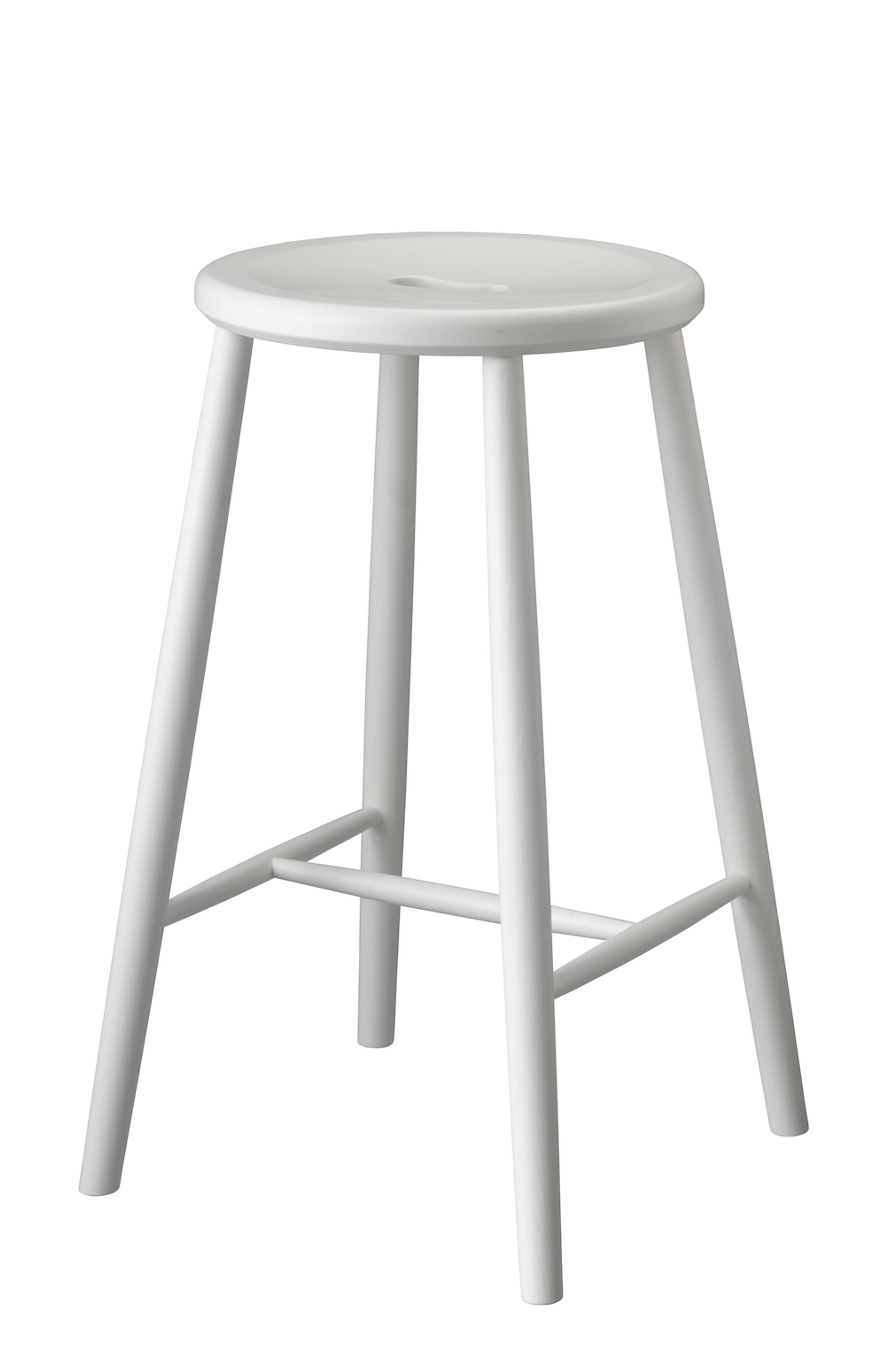 FDB Møbler / Furniture - Stool - J27c Counter Stool - Hvid Bøg / Malet Vandbaseret