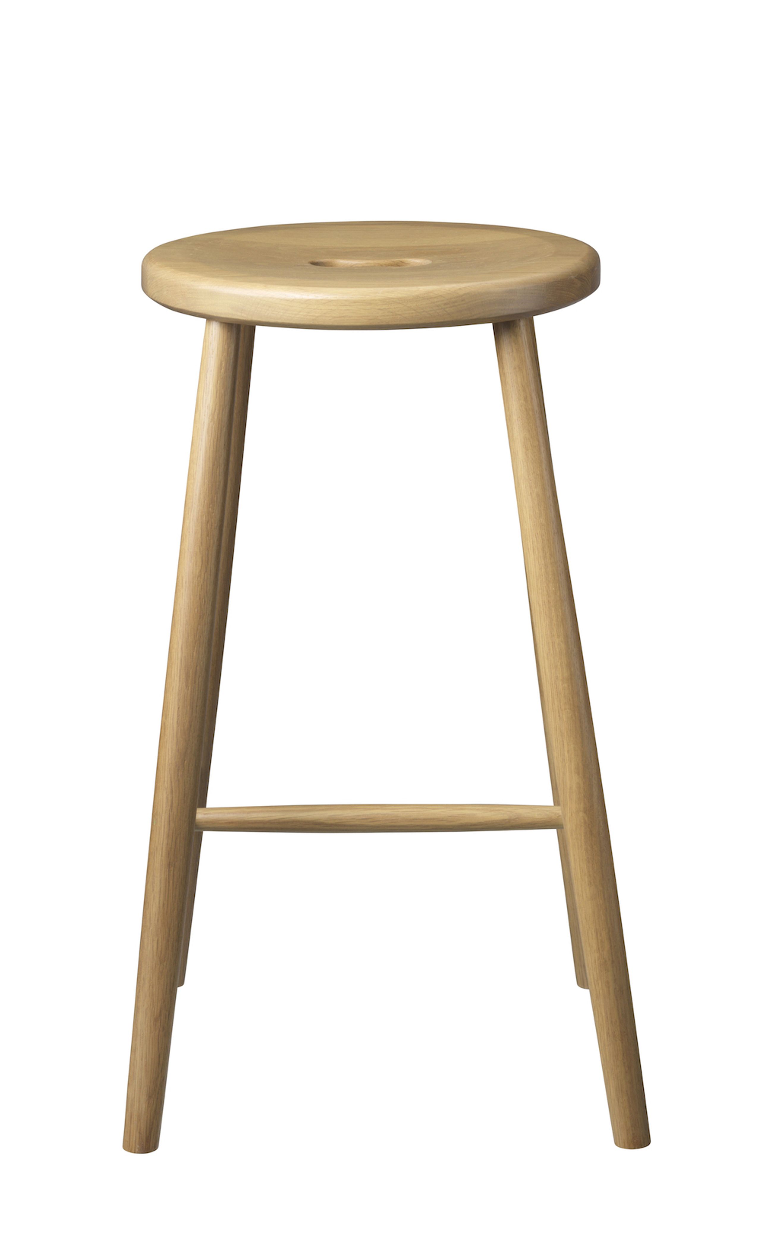FDB Møbler / Furniture - Stool - J27c Counter Stool - Natur Eg / Lakeret Vandbaseret