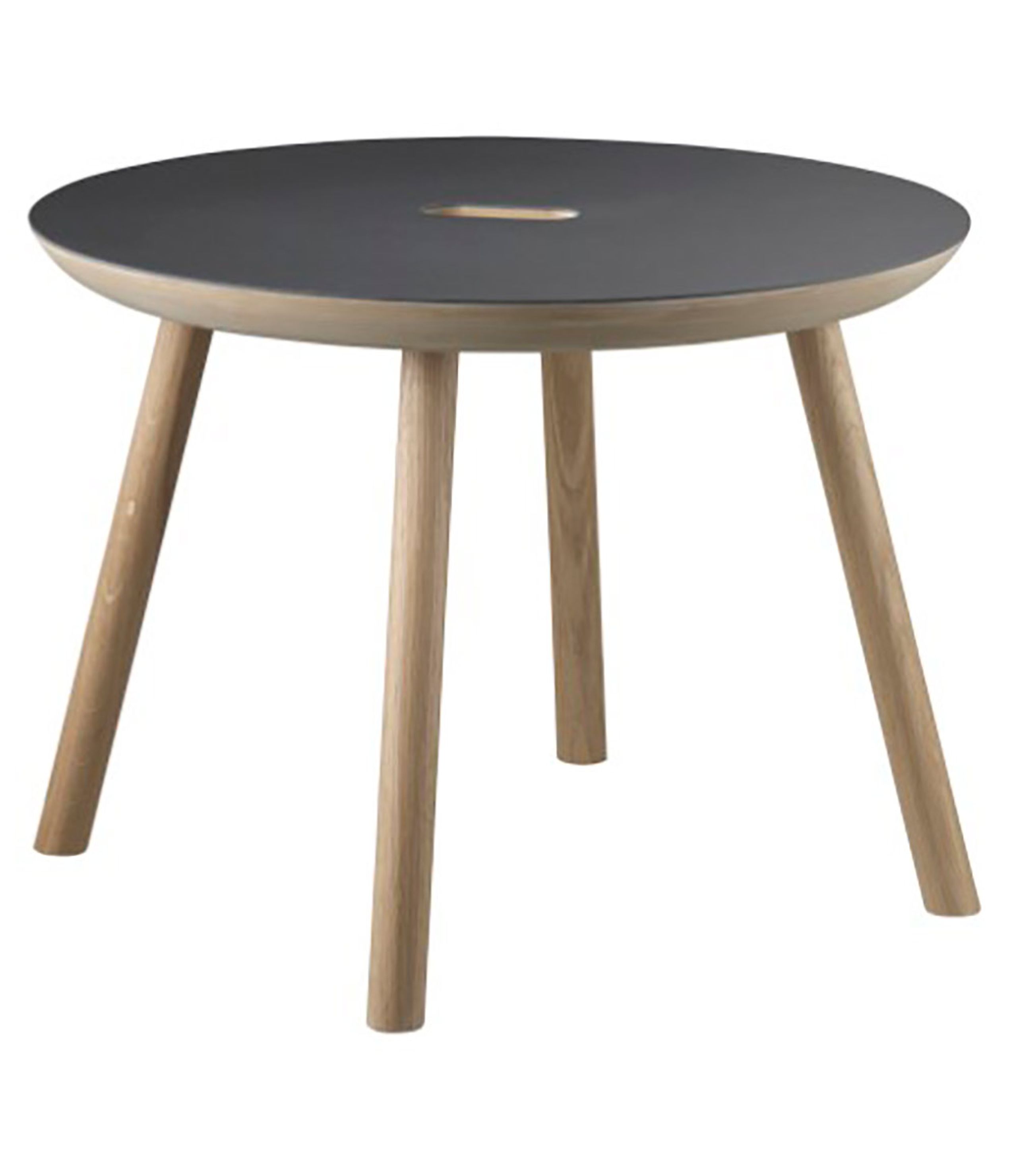 FDB Møbler / Furniture - Coffee Table - D105 Gesja Coffee & Side table - Oak / Nero Linoleum - Side Table