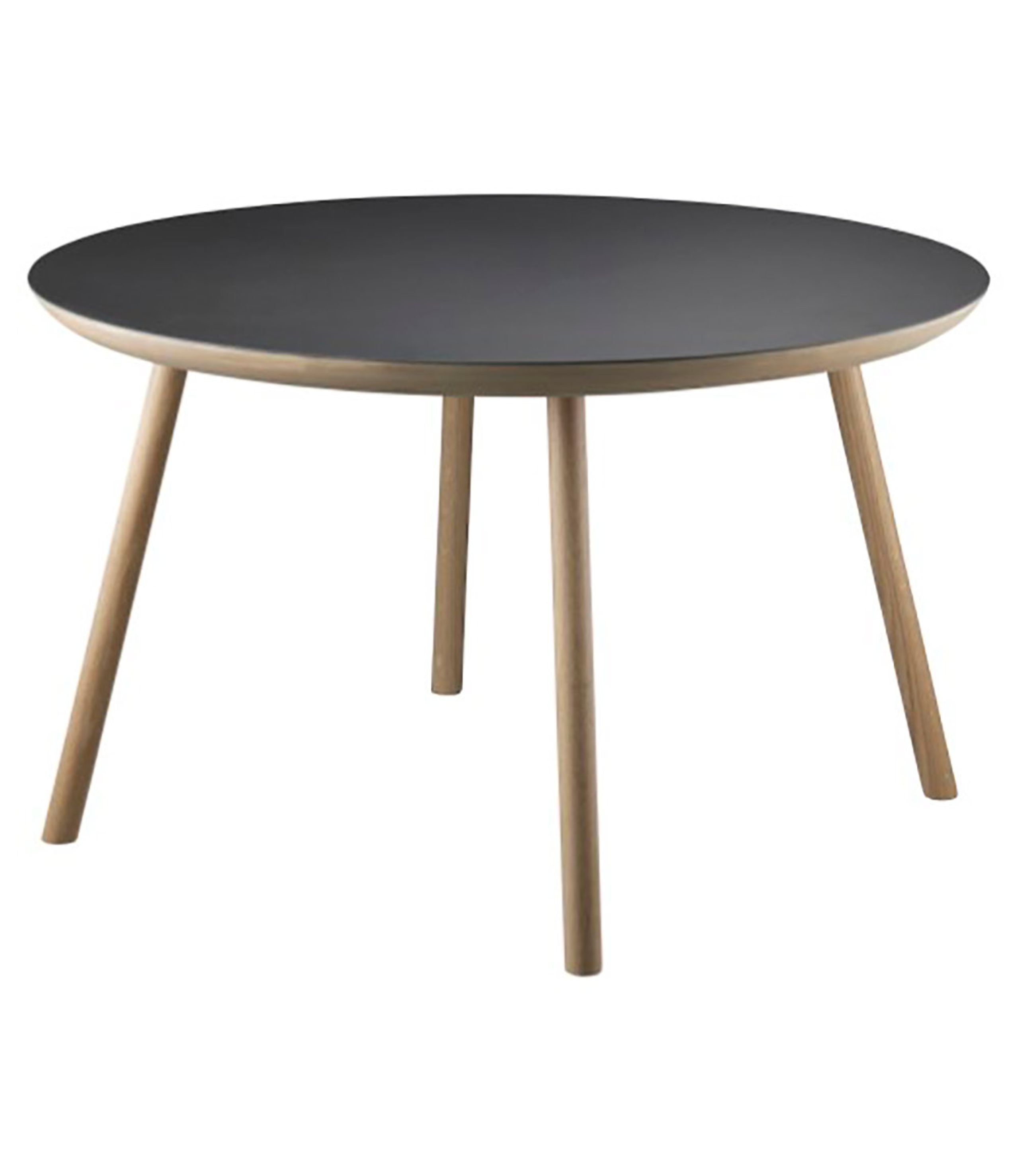 FDB Møbler / Furniture - Coffee Table - D105 Gesja Coffee & Side table - Oak / Nero Linoleum - Coffee Table