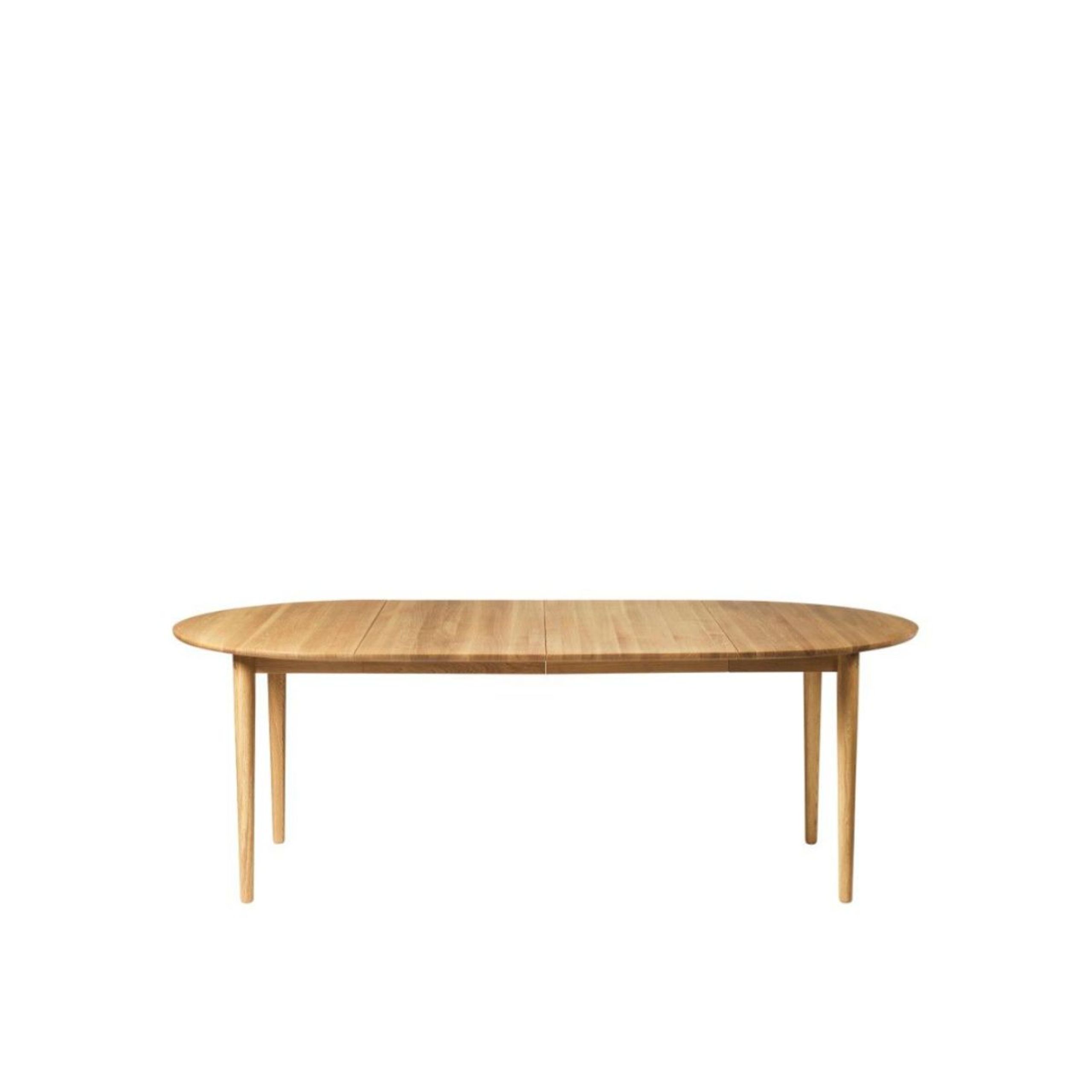 FDB Møbler / Furniture - Dining Table - C62E Bjørk with 2 additional plates by Unit10 - Oiled solid oak