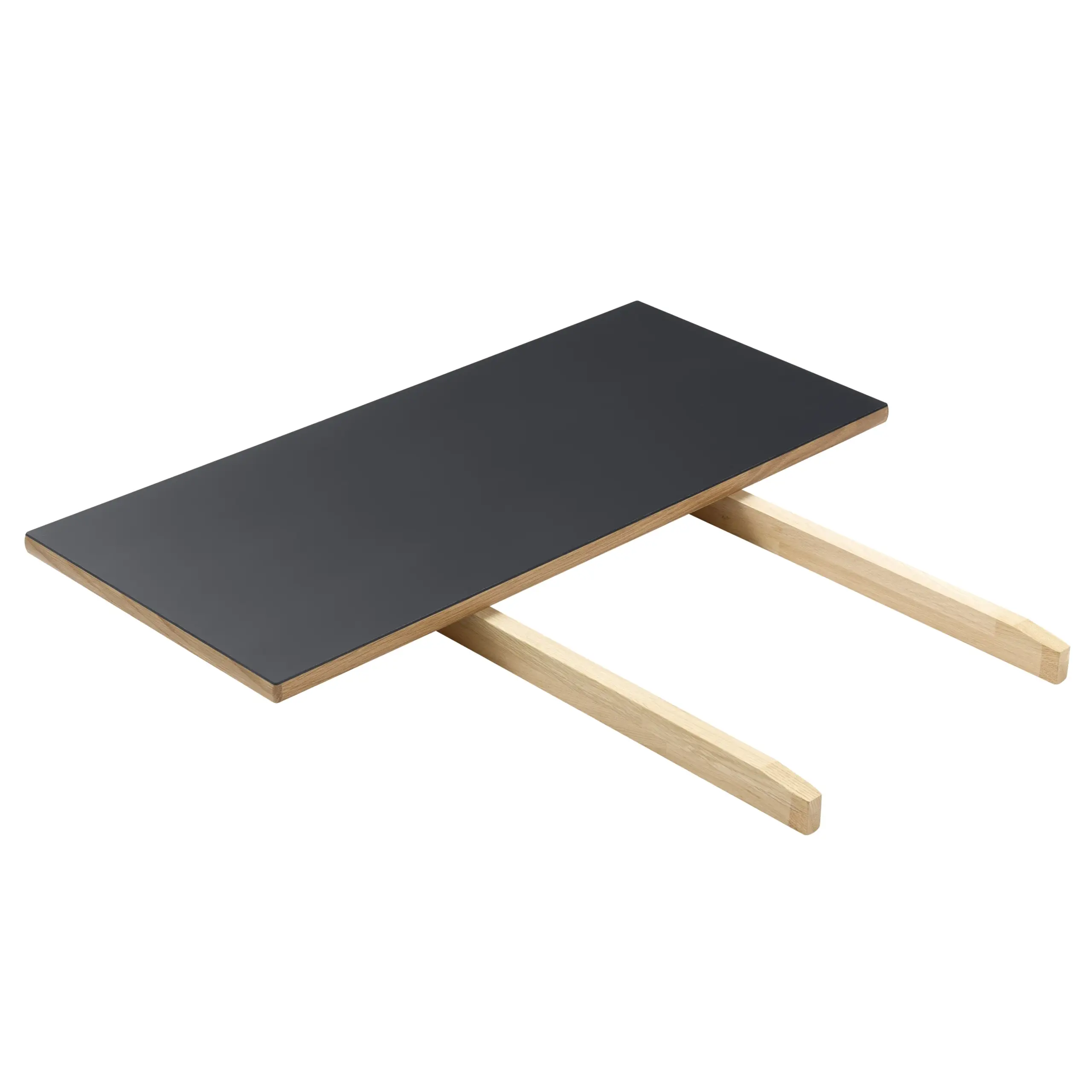 FDB Møbler / Furniture - Table à manger - Additional table extender for C35A and C35B by Poul M. Volther - Oak / Linoleum - Natural / Dark grey