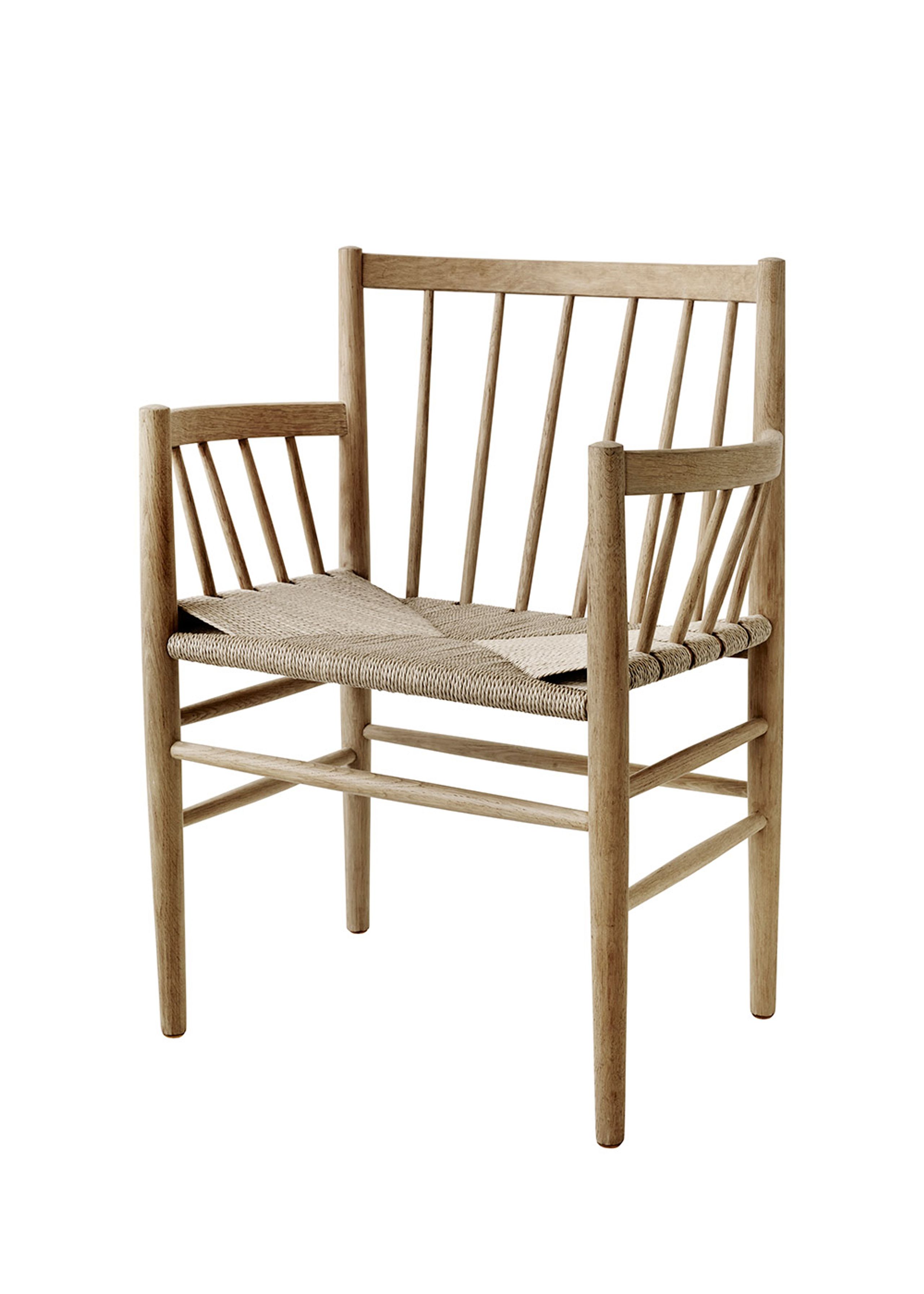 FDB Møbler / Furniture - Sedia - J81 by Jørgen Bækmark - Nature Oak/Nature Wicker - Lacquered