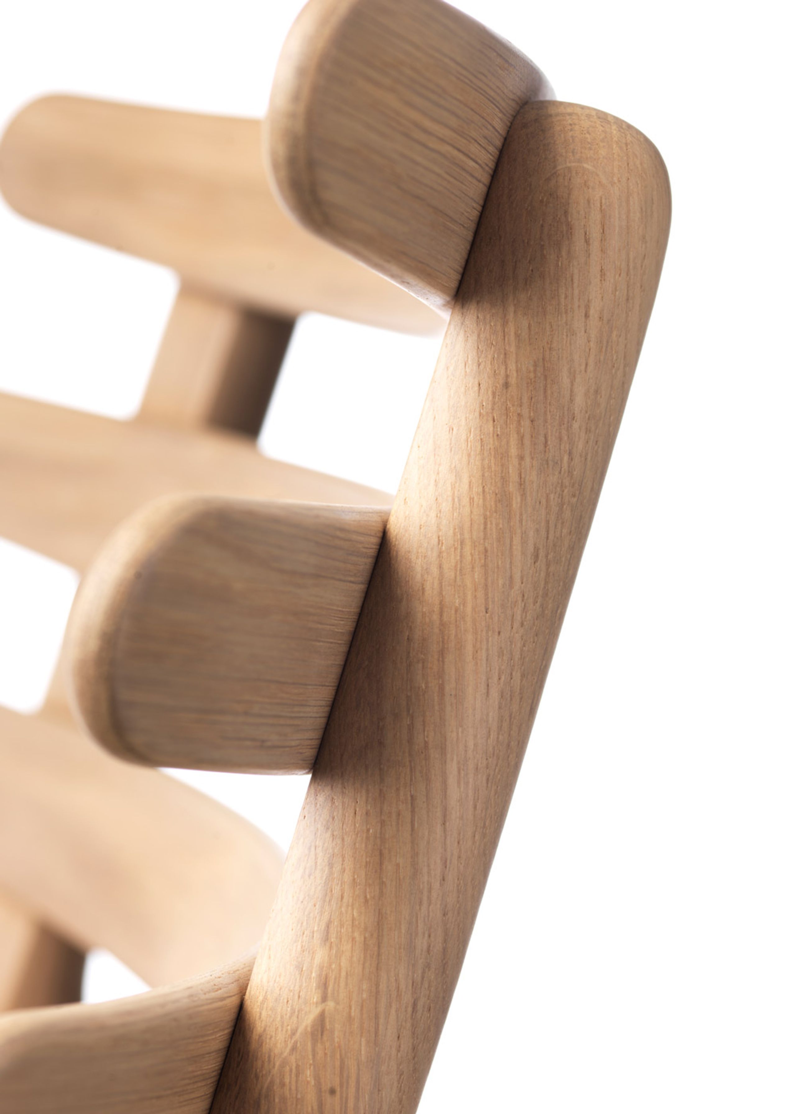 FDB Møbler / Furniture - Stuhl - J48 by Poul M. Volther - Oak / Black leather