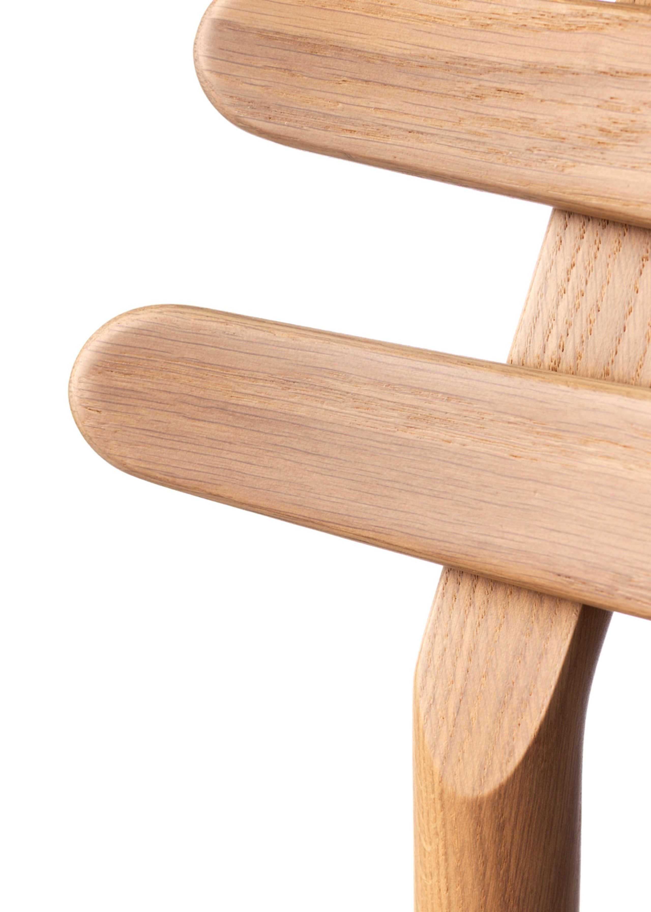 FDB Møbler / Furniture - Stuhl - J48 by Poul M. Volther - Oak / Black leather