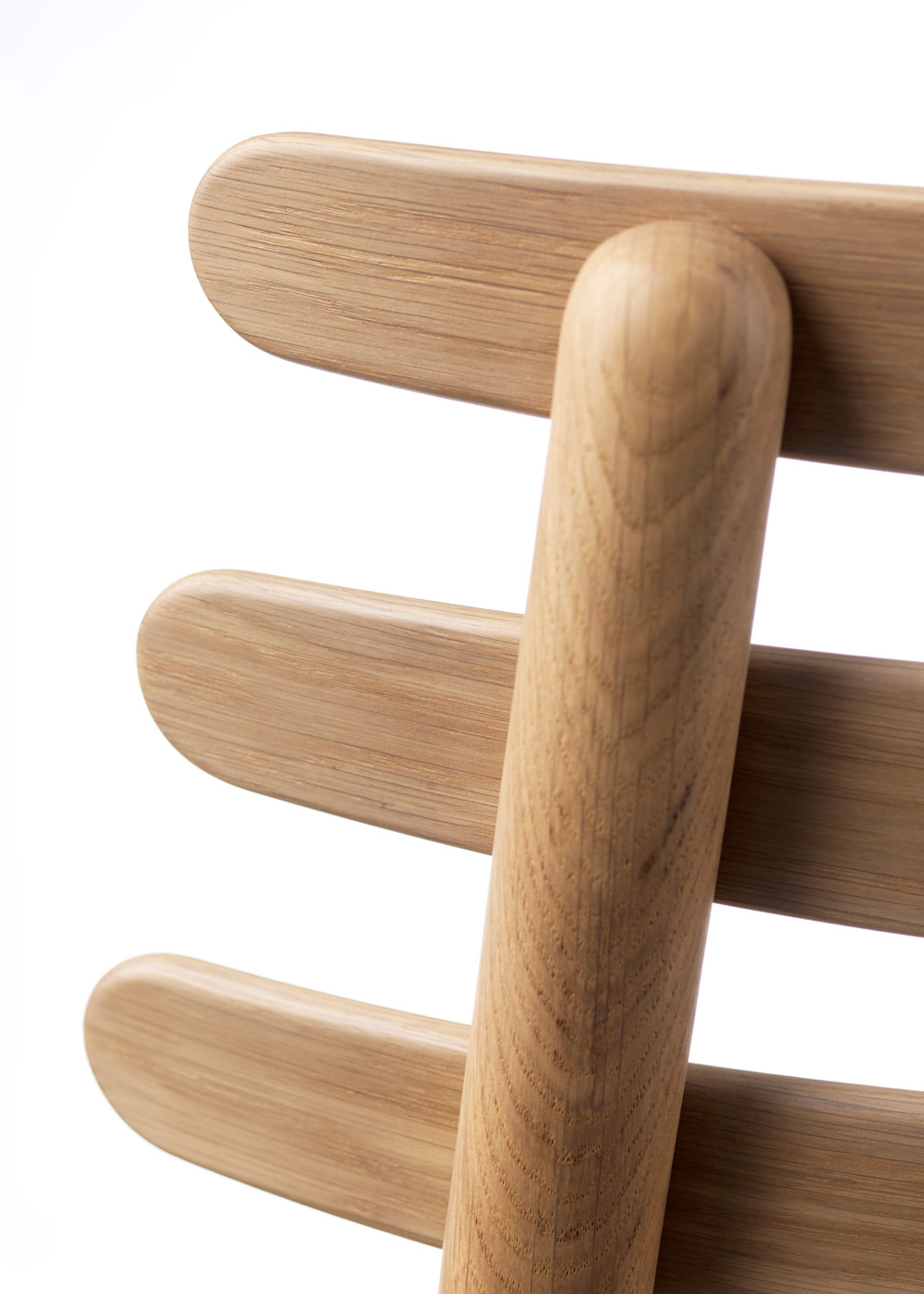 FDB Møbler / Furniture - Stuhl - J48 by Poul M. Volther - Oak / Black leather