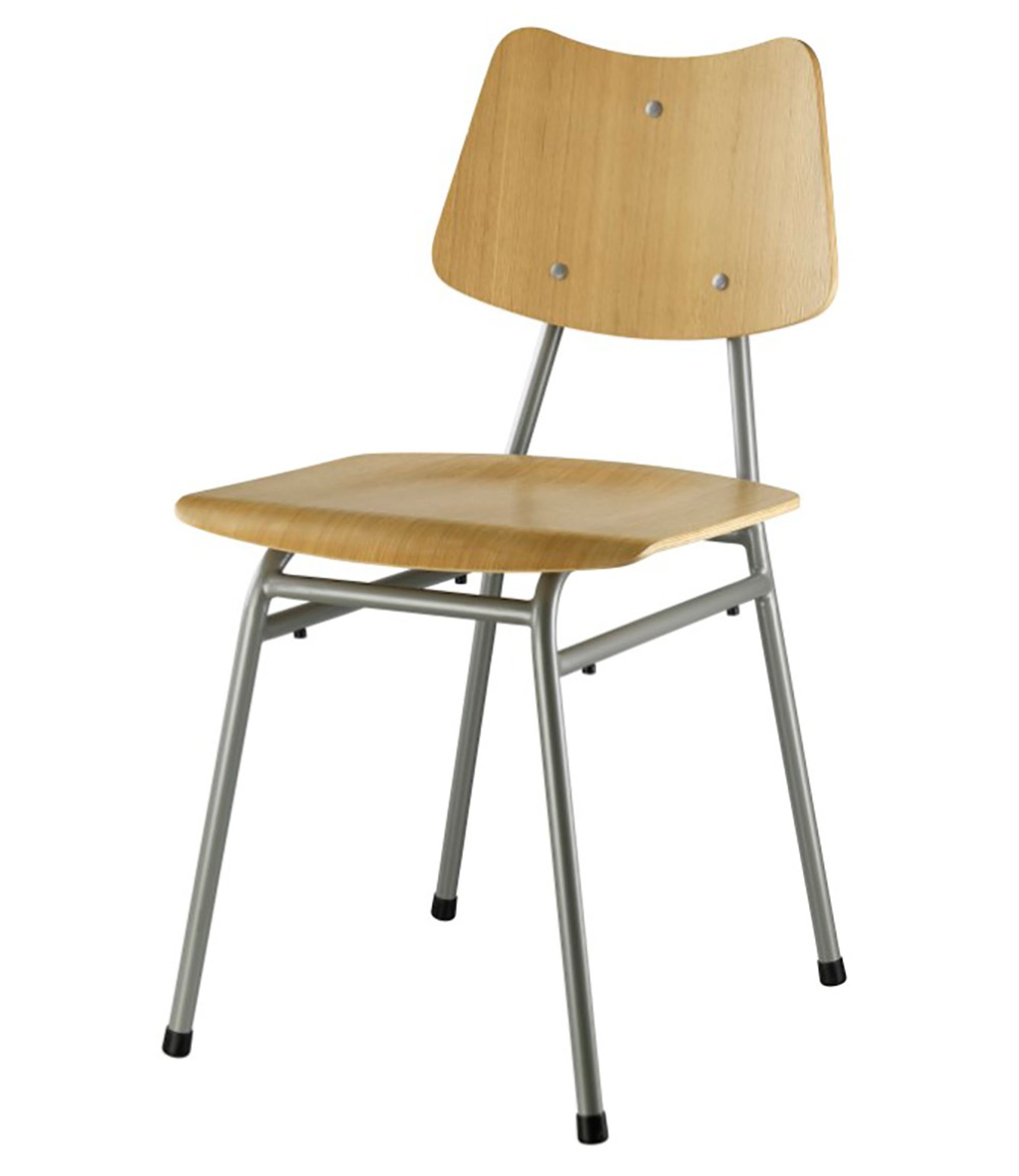 FDB Møbler / Furniture - Stol - J173 af Poul M. Volther - Eg / Gråt Stel