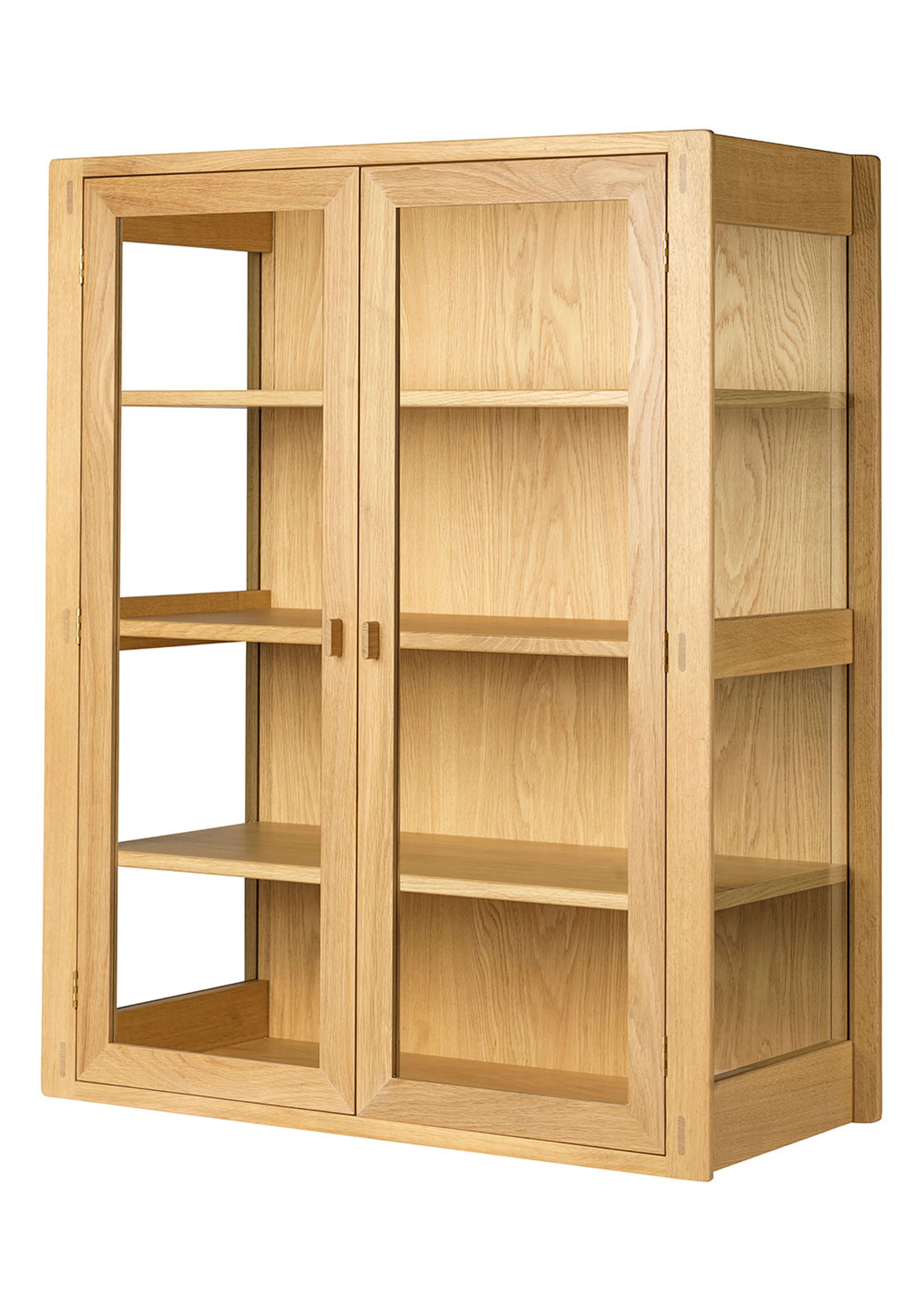 FDB Møbler / Furniture - Vitrineskab - A90 Boderne - Glas Cabinet - Oak - Vægmonteret