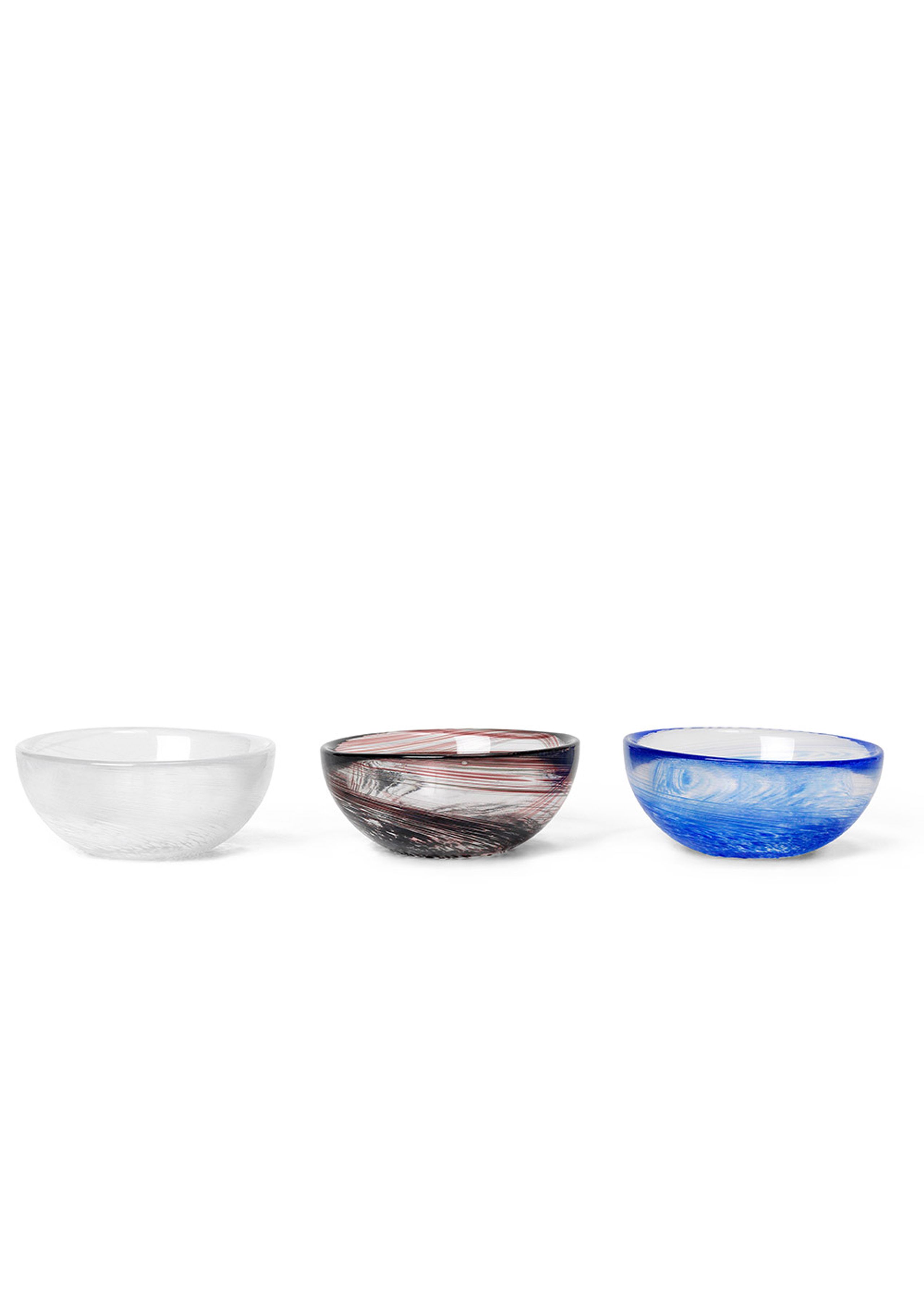 Ferm Living - Egg cup - Tinta Bowls - White/Deep Brown/Blue