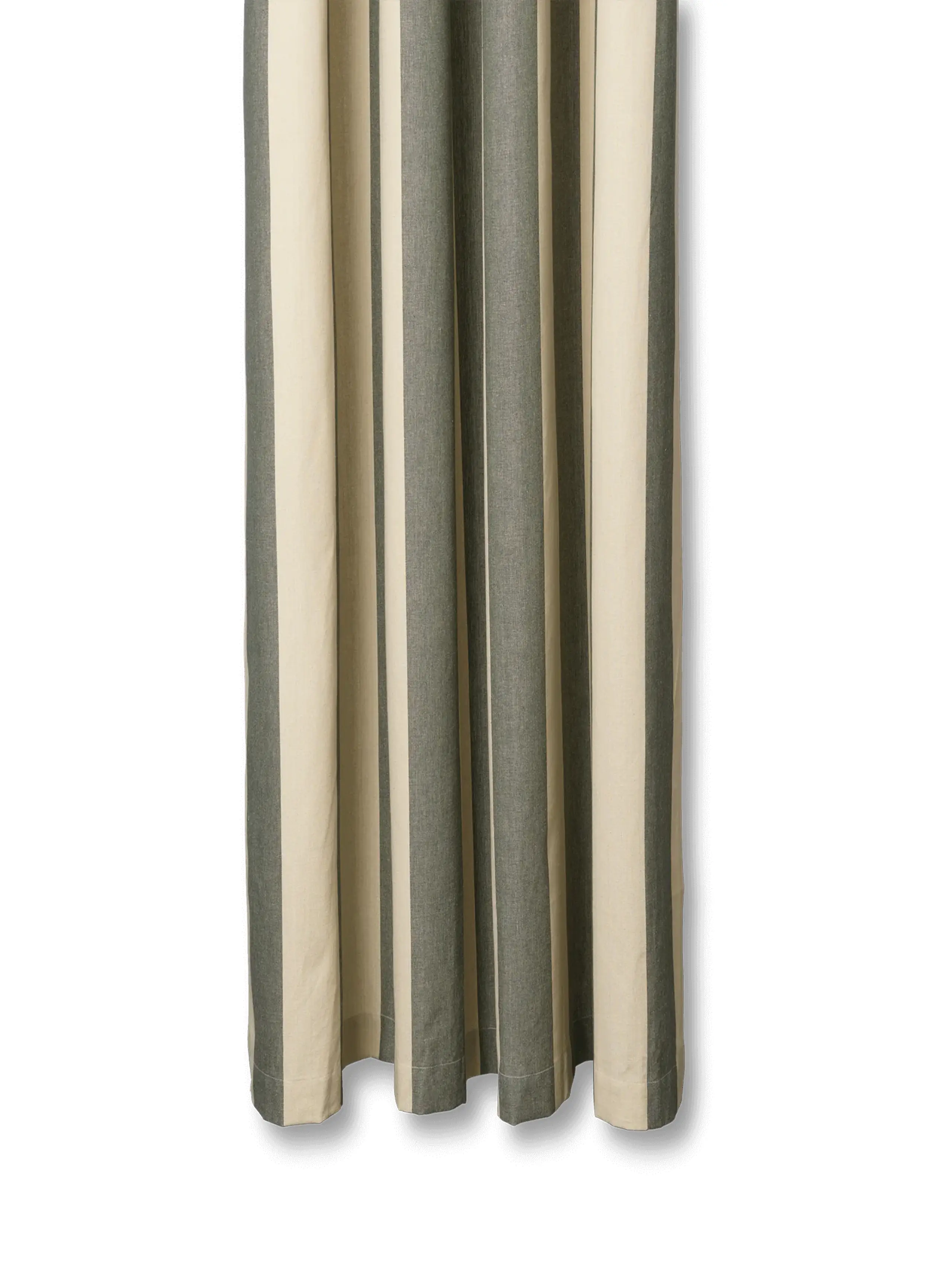 Ferm Living - Shower curtain - Chambray Shower Curtain - Dark Lichen/Parchment