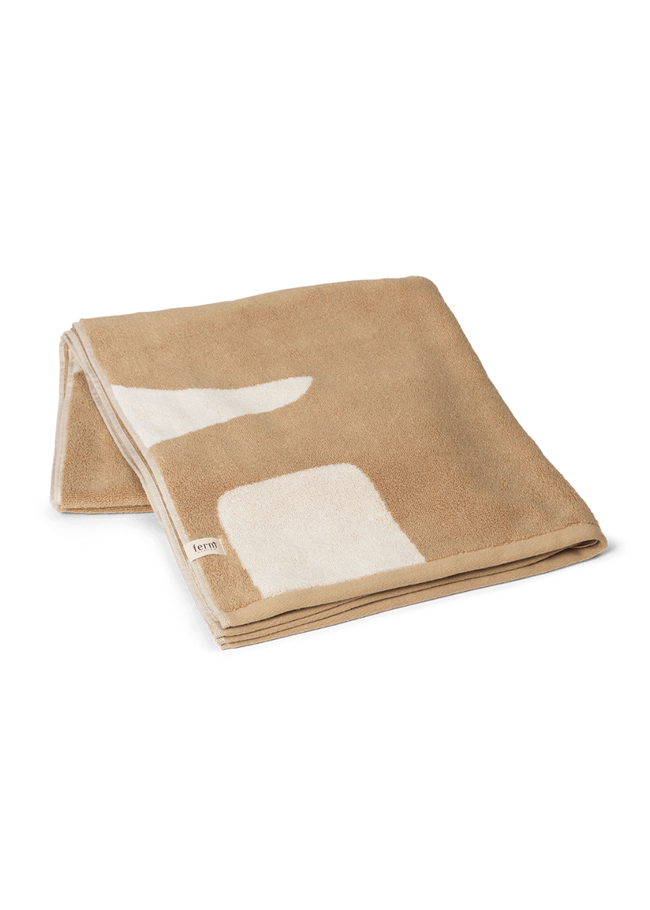 Ferm Living - Bath towel - Ebb Bath Towel - Sand/Off-white