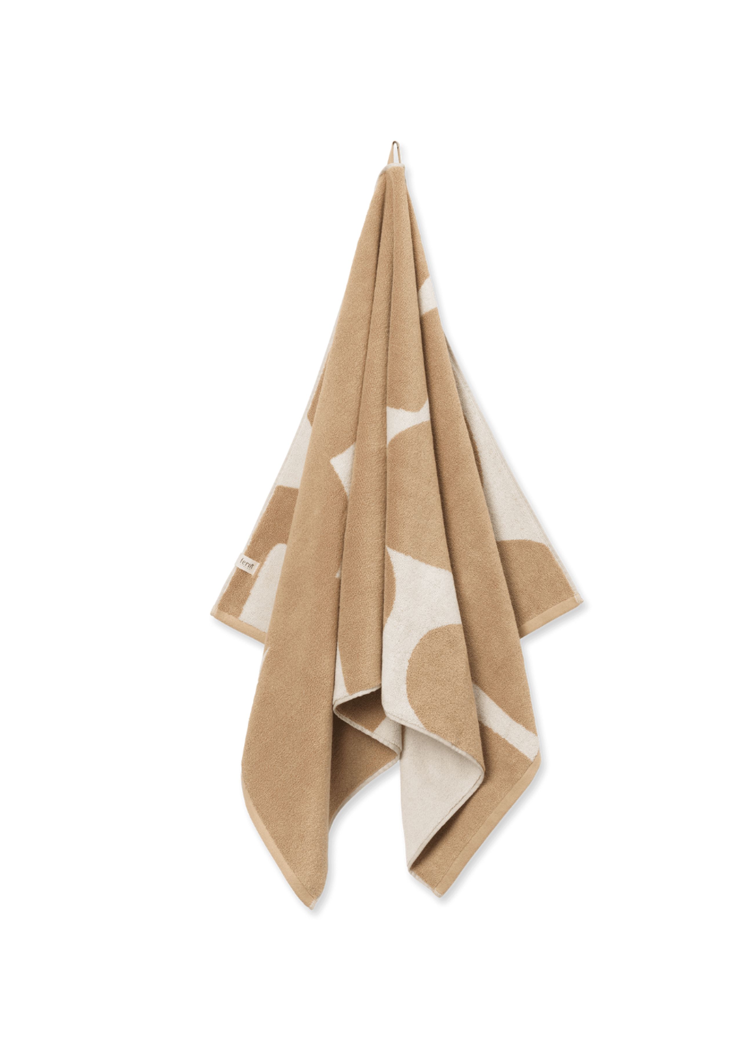Ferm Living - Bath towel - Ebb Bath Towel - Sand/Off-white
