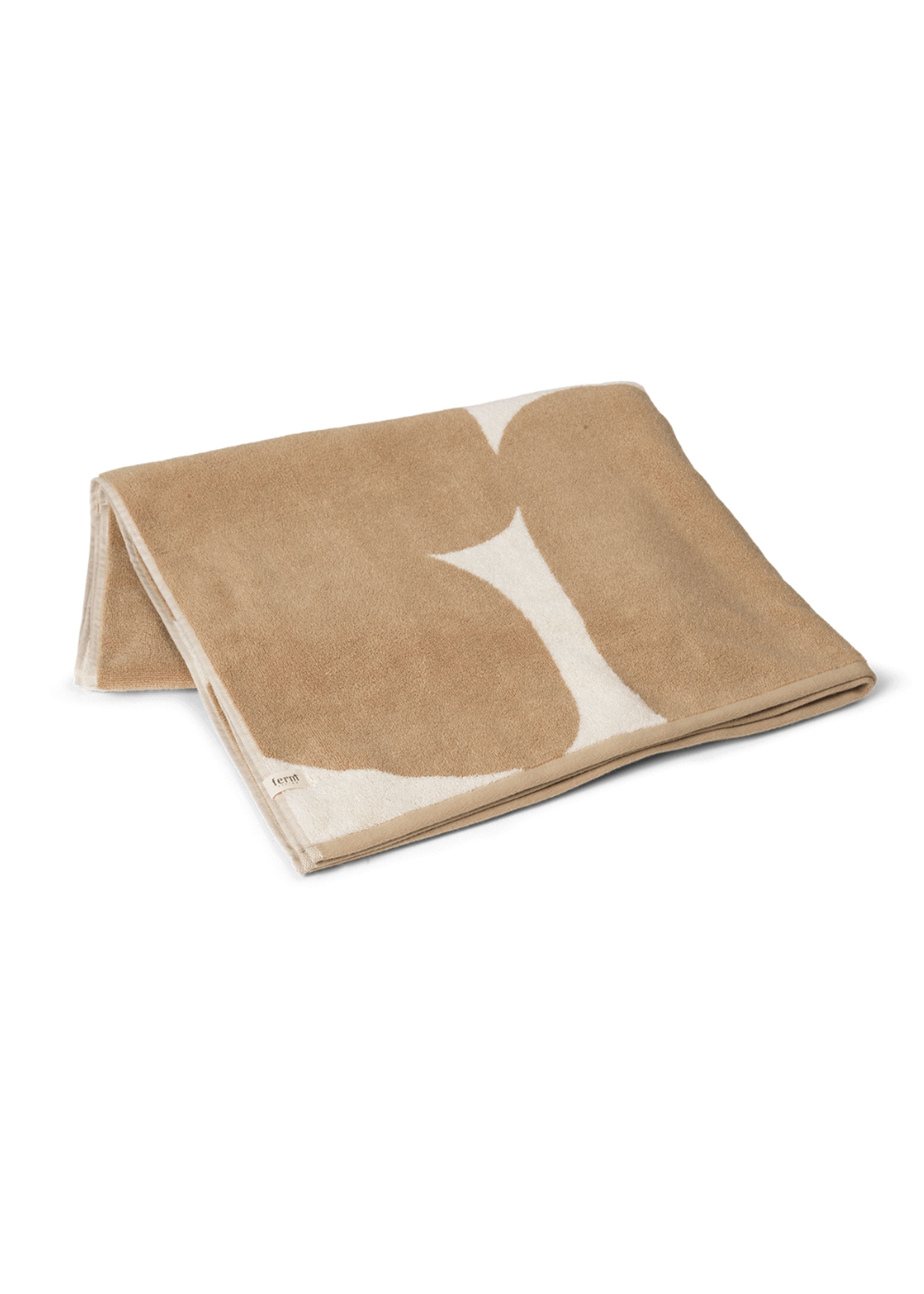 Ferm Living - Serviette de bain - Ebb beach towel - Sand/Off-white