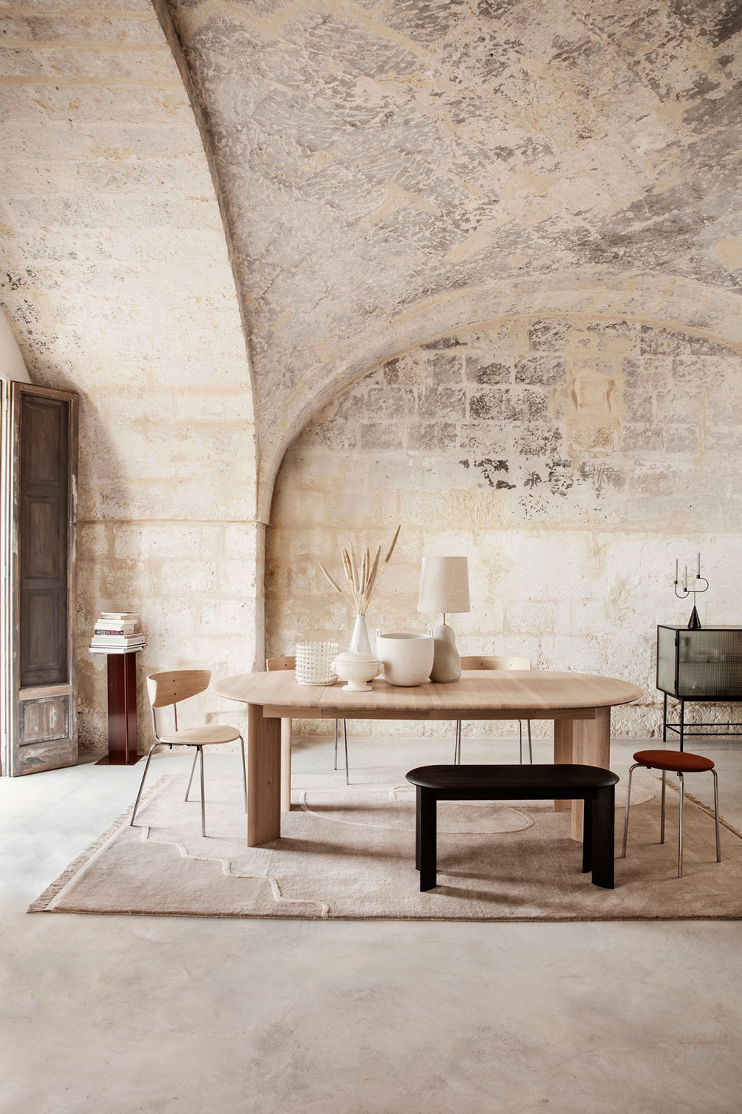 Ferm Living - Bench - Bevel Bench - White Oiled Oak