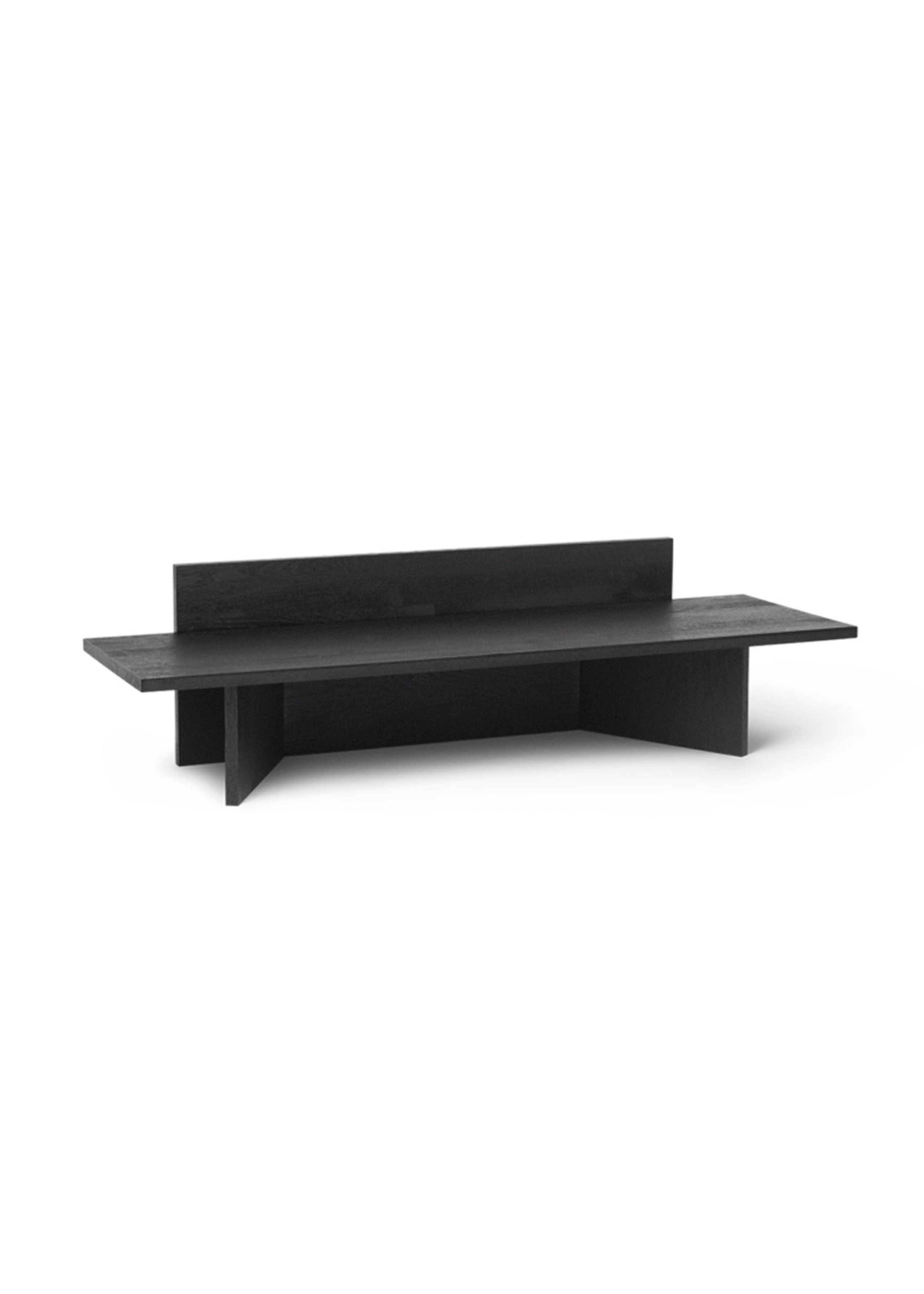 Ferm Living - Bench - Oblique Bench - Black Oiled Oak