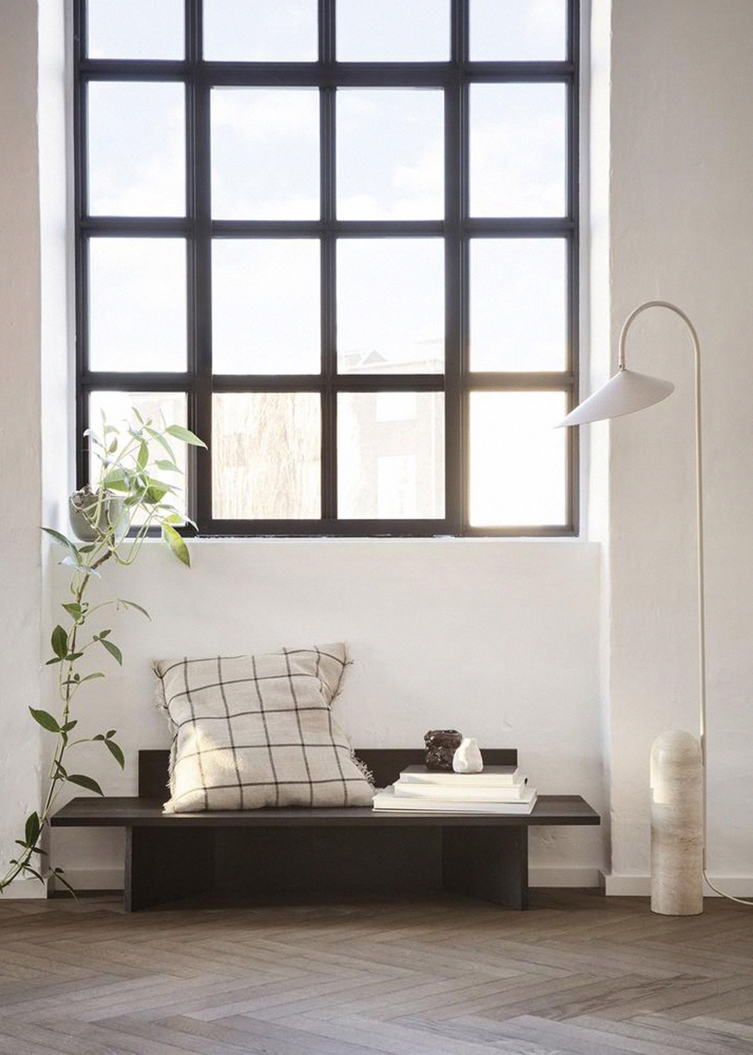 Ferm Living - Bench - Oblique Bench - Black Oiled Oak