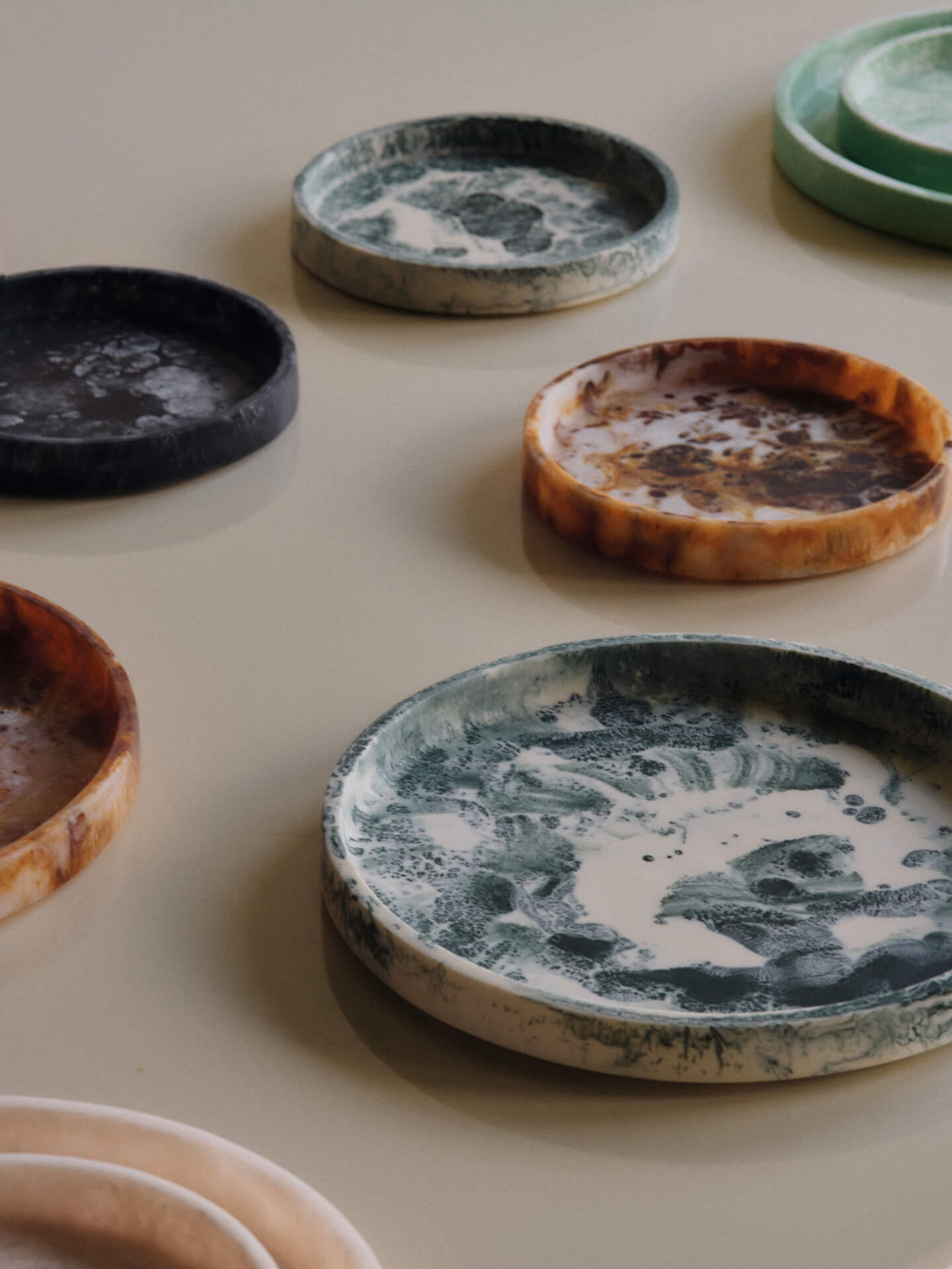 Ferm Living - Zásobník - Mist Tray - Ø30 - Emerald Off-white