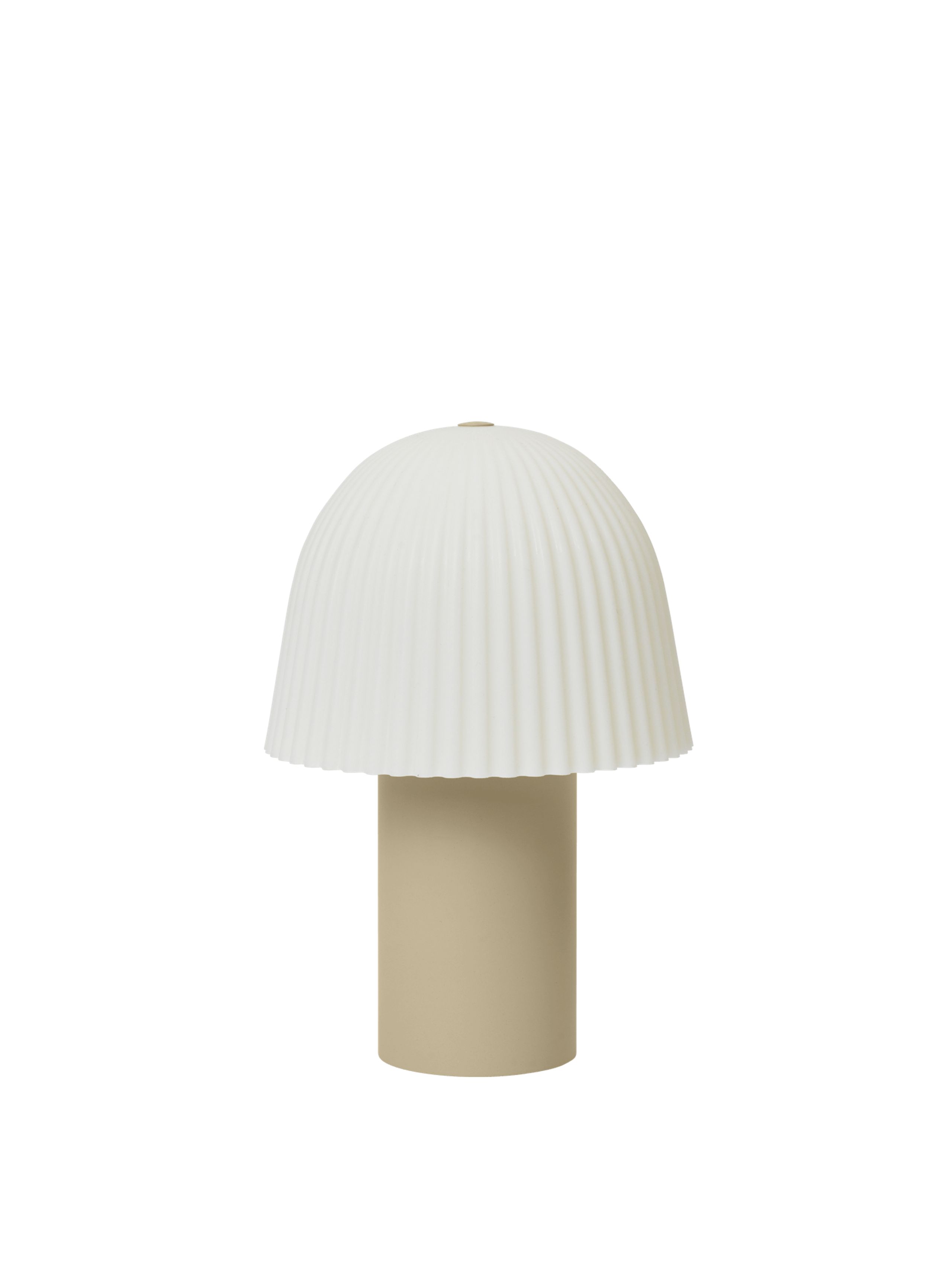 Ferm Living - Przenośna lampa - Frill Portable Lamp - Cashmere/White