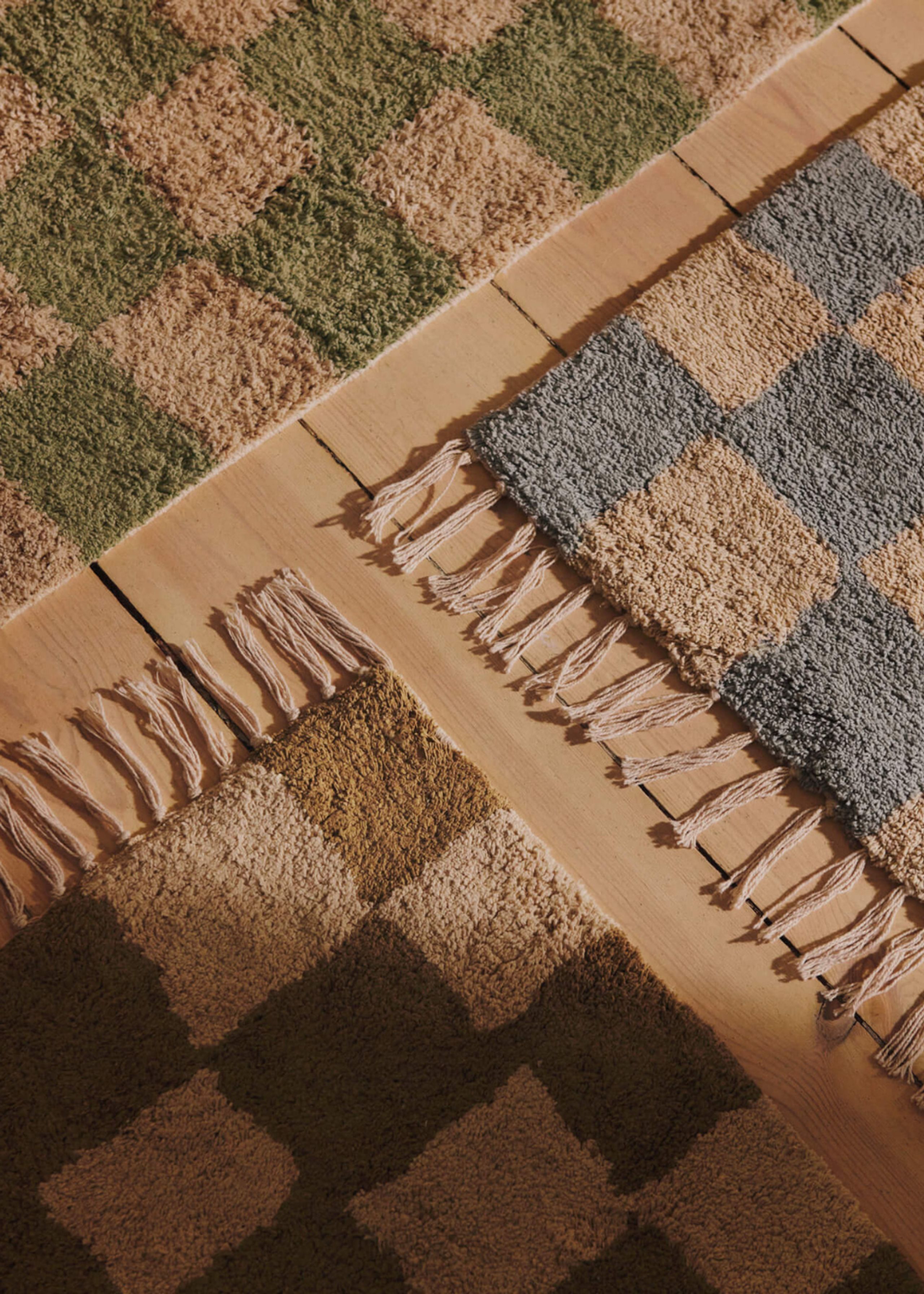 Ferm Living - Children's carpet - Mara Washable Rug - Mist Blue/Warm Sand