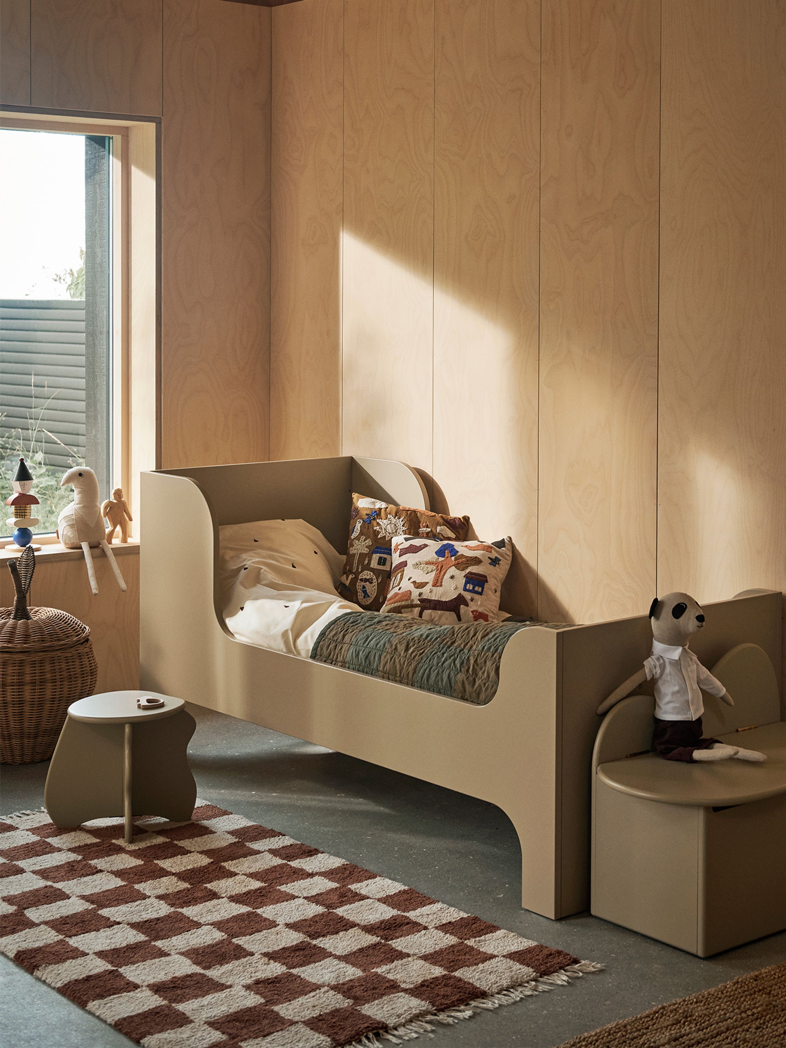 Ferm Living - Children's carpet - Mara Washable Rug - Rust/Warm Sand