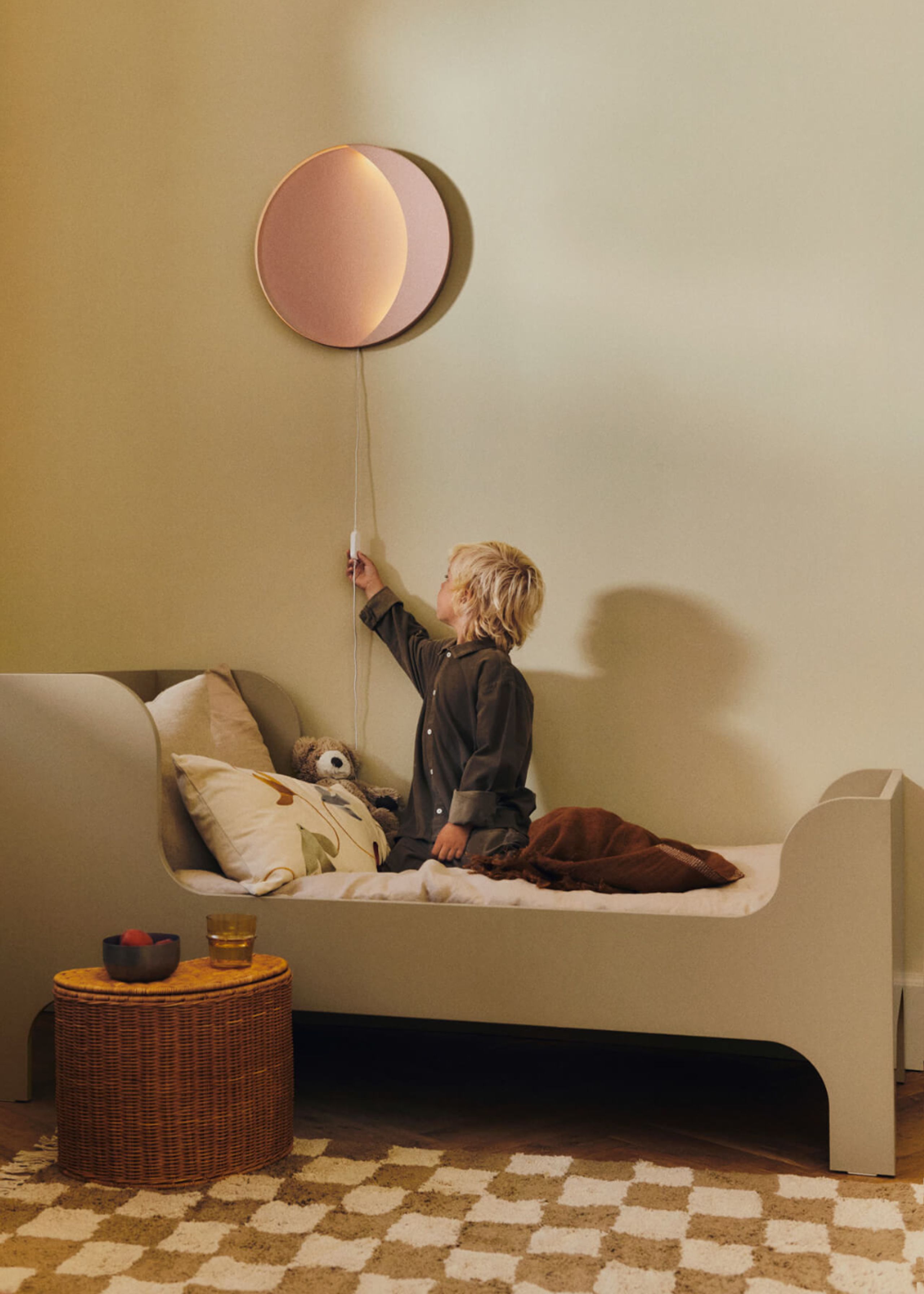 Ferm Living - Kinderteppich - Mara Washable Rug - Tan/Warm Sand