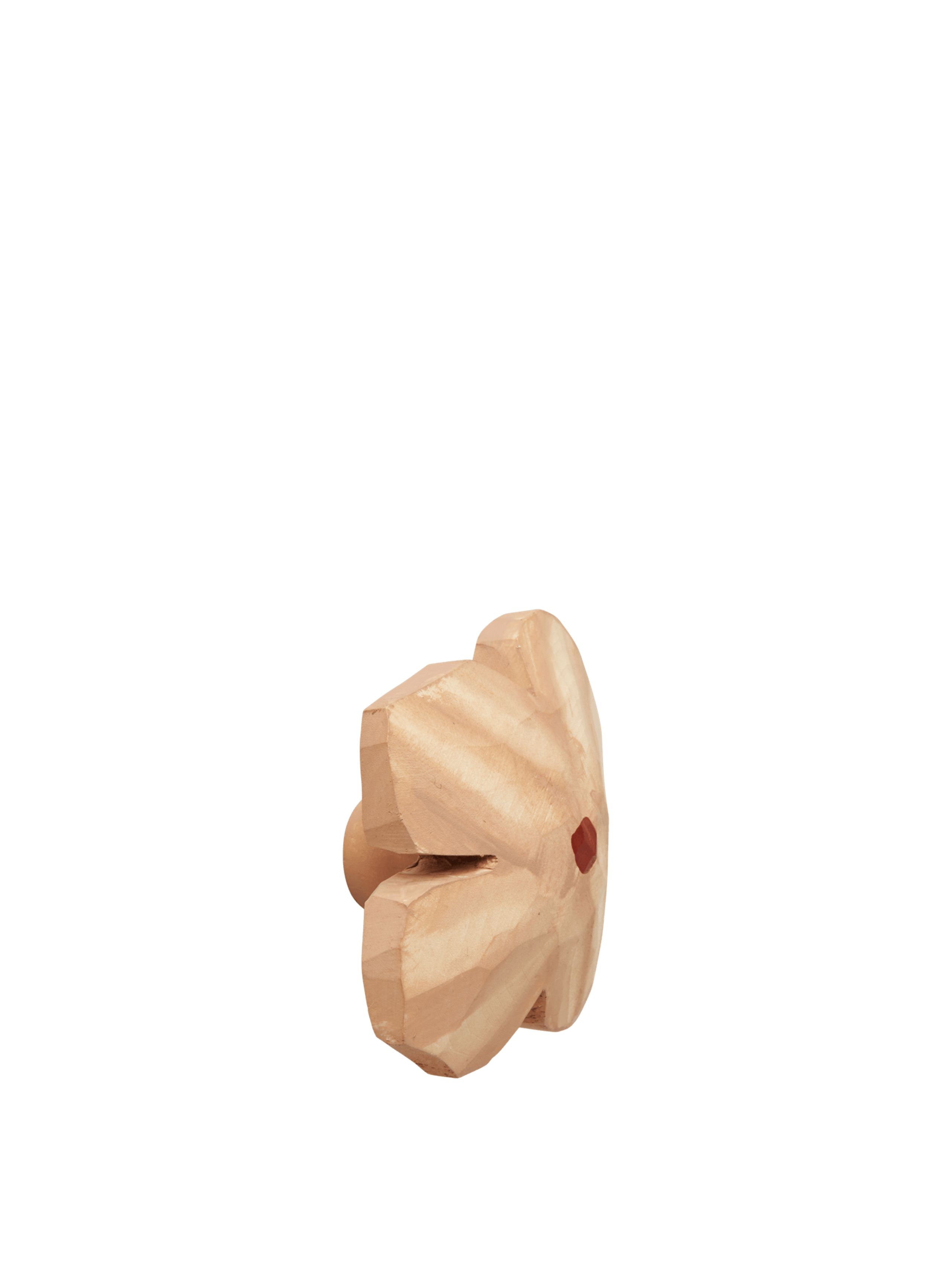 Ferm Living - Children's coat hook - Poesie Hand-carved Hook - Rose