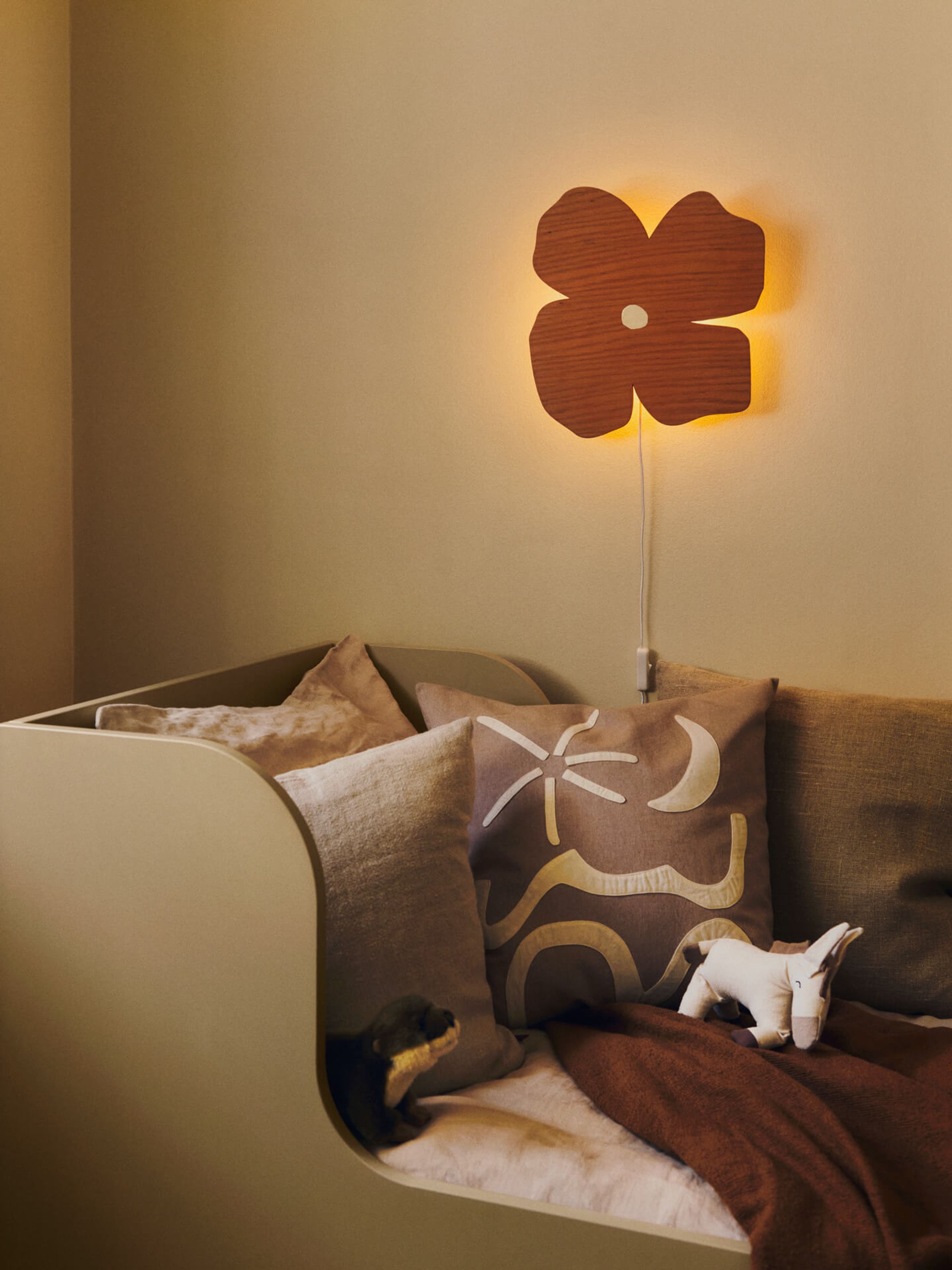Ferm Living - Dětská lampa - Poesie Lamp - Brown Clay