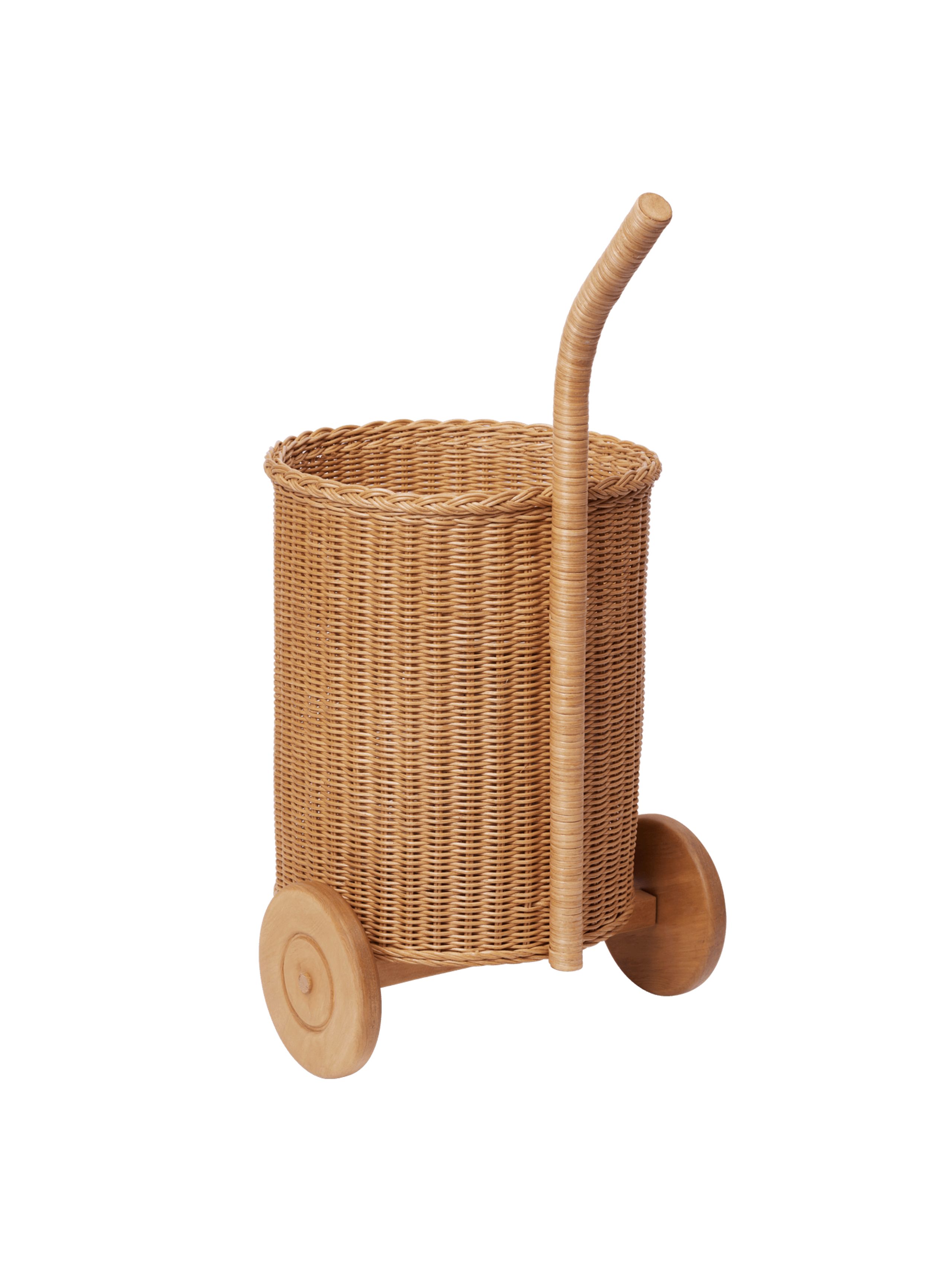 Ferm Living - Child storage box - Tukki Trolley - Natural