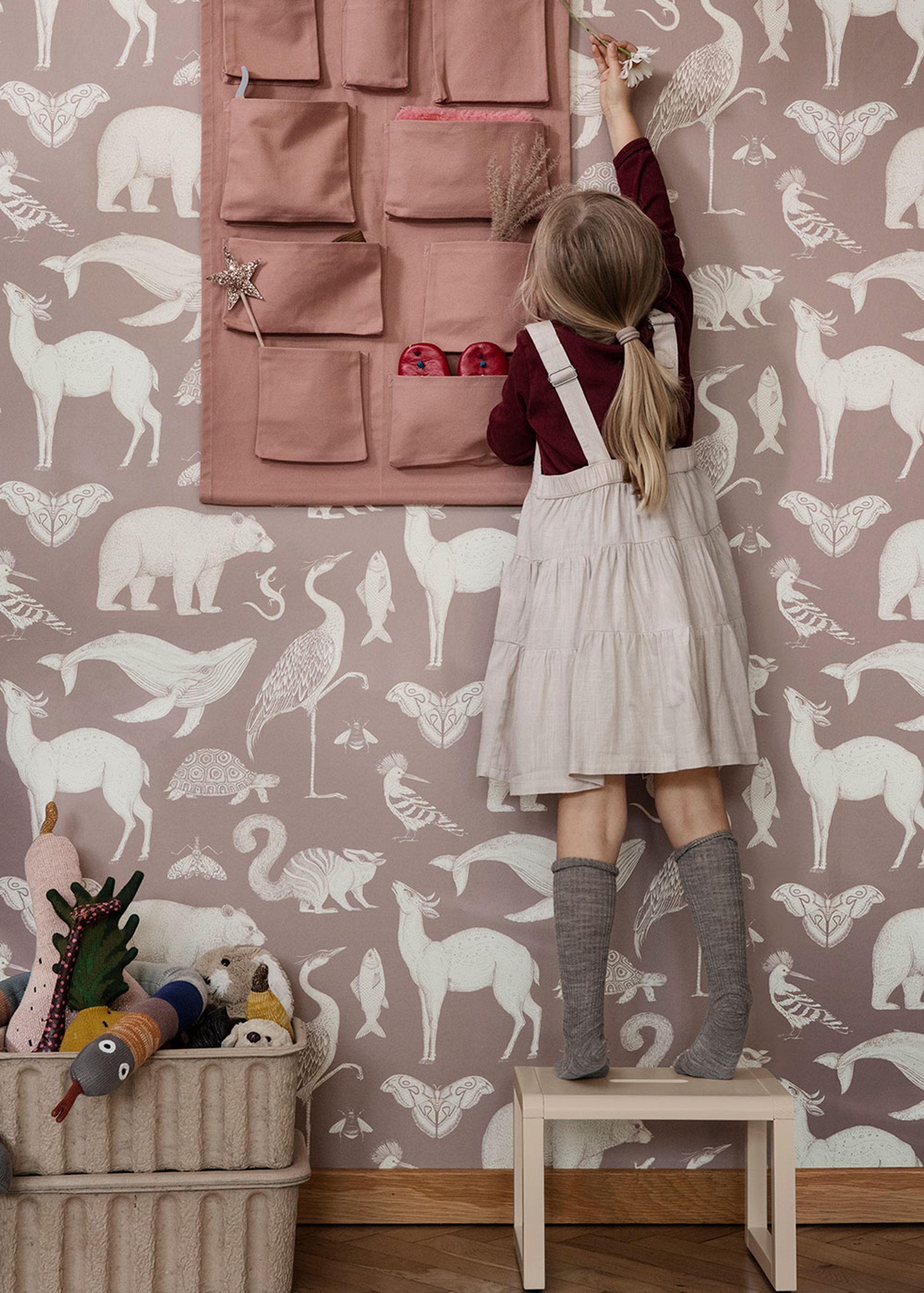 Ferm Living - Banco de criança - Little Architect Stool - Yellow