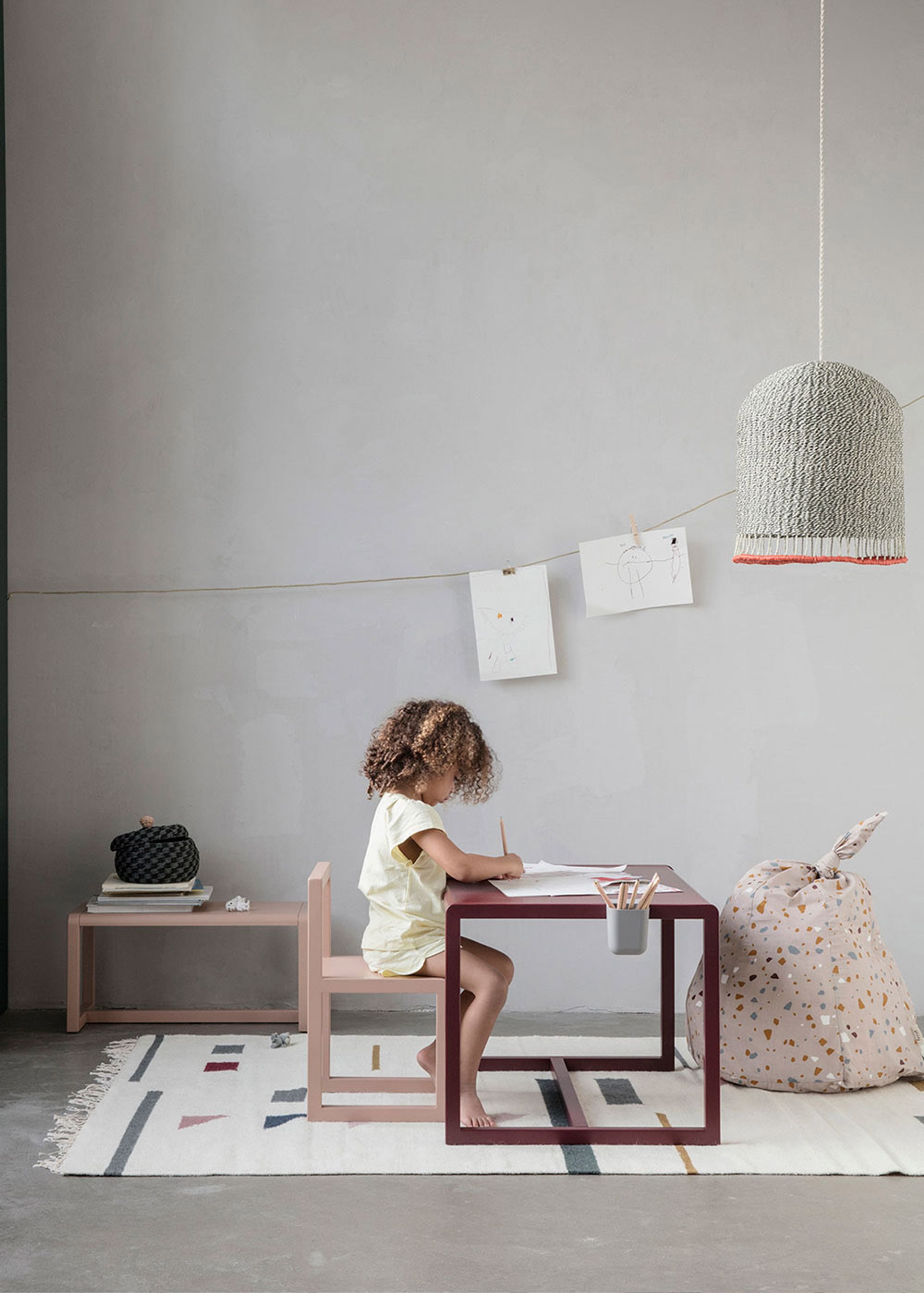 Ferm Living - Kids chair - Little Architect Chair - Dark Blue