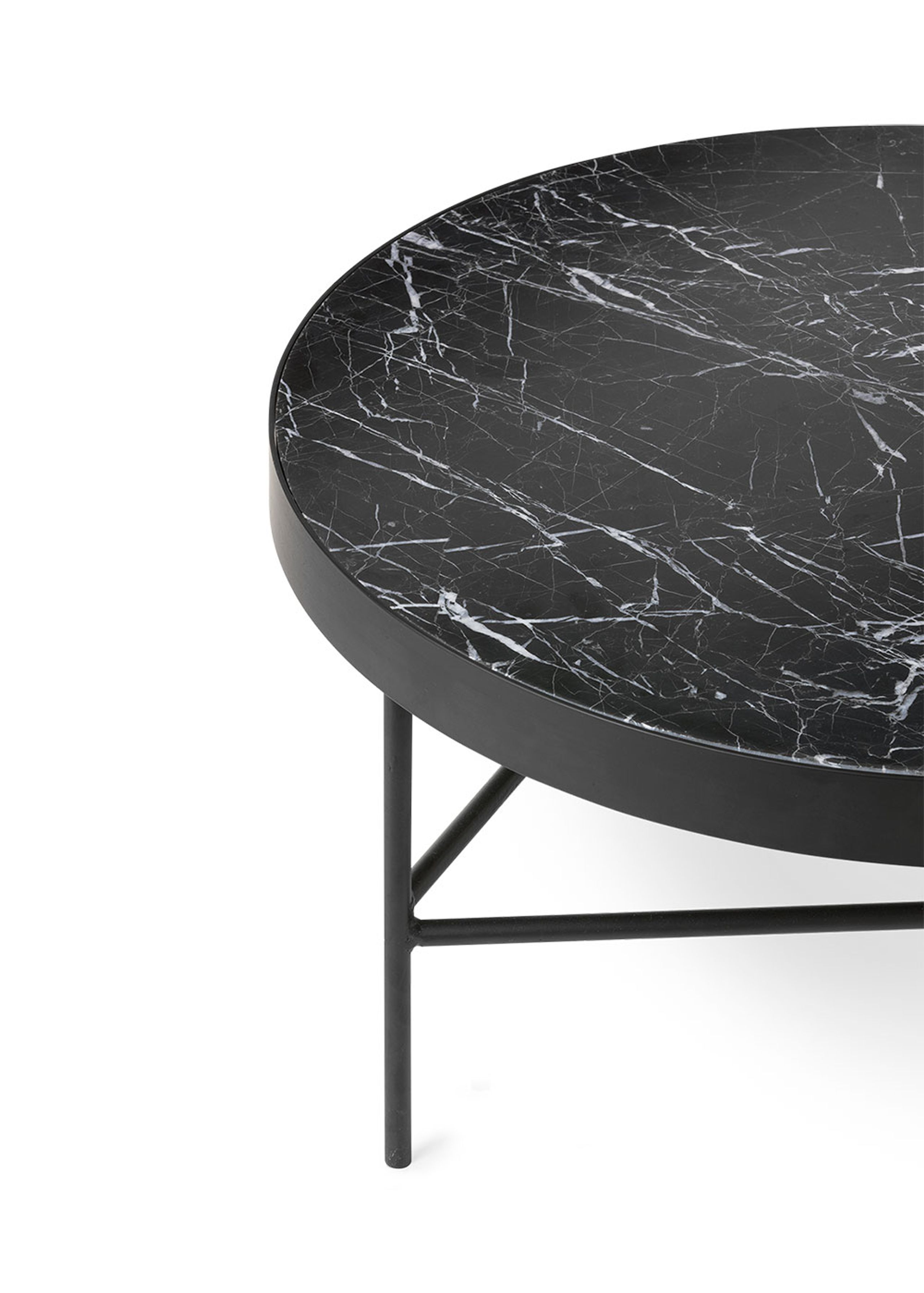 Ferm Living - Consiglio - Marble Sofabord - Large - Black