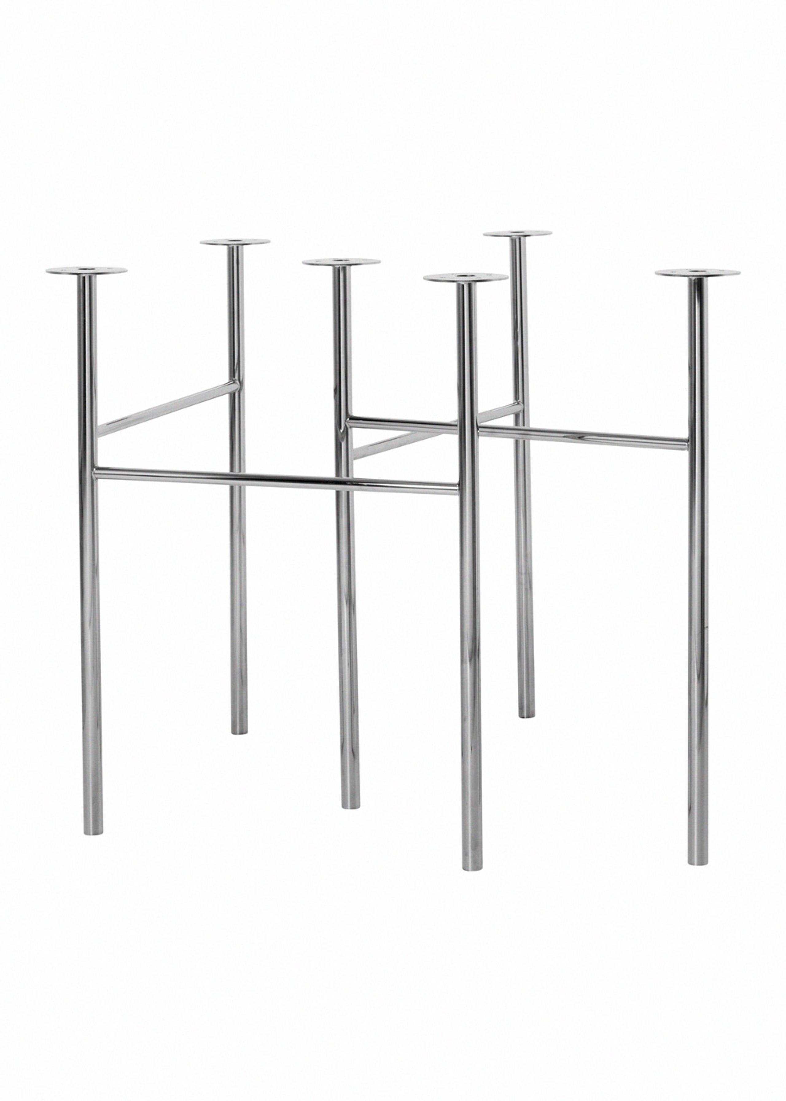 Ferm Living - - Mingle Table Legs / Metal - W68 - Chrome