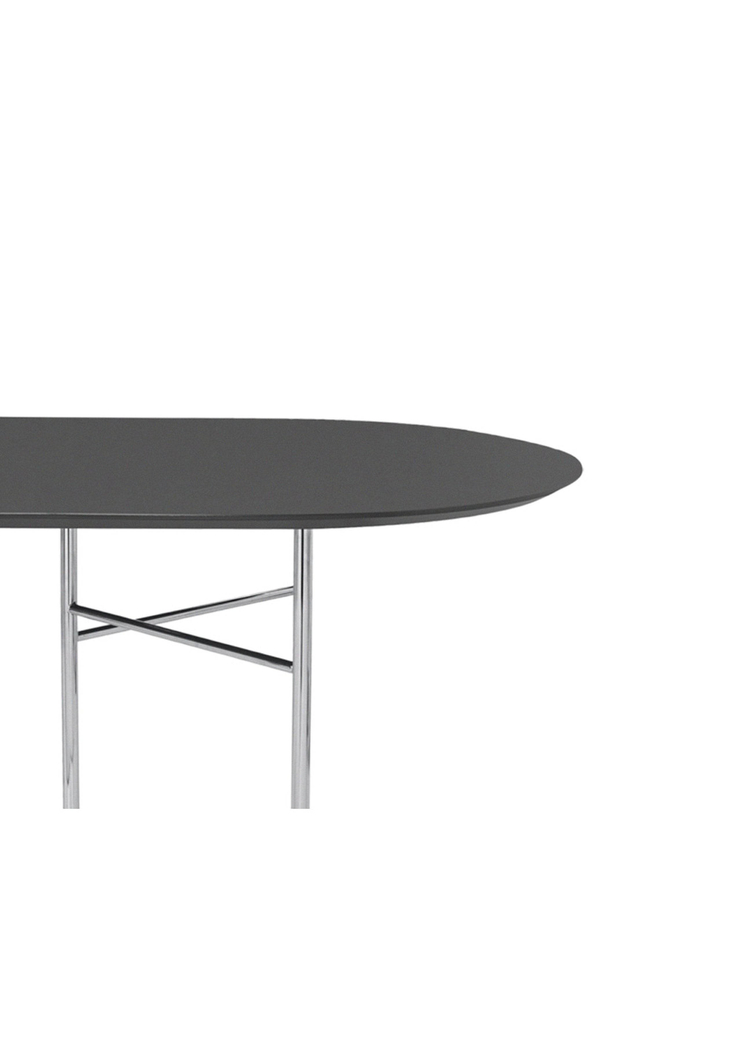 Ferm Living - Junta - Mingle Table Top / Oval - Large - Charcoal