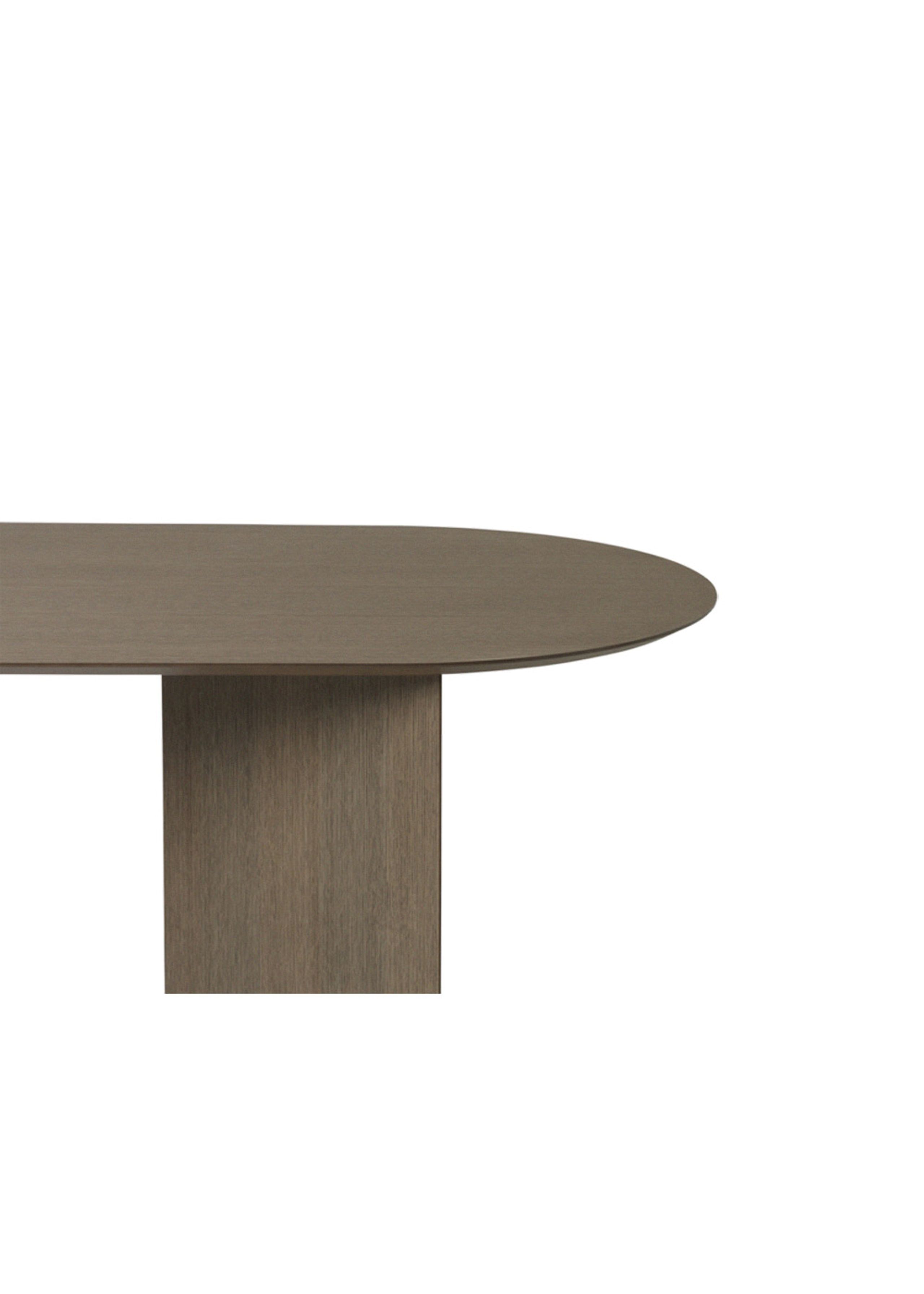 Ferm Living - Table - Mingle Table Top / Oval - Large - Dark Stained Oak Veneer