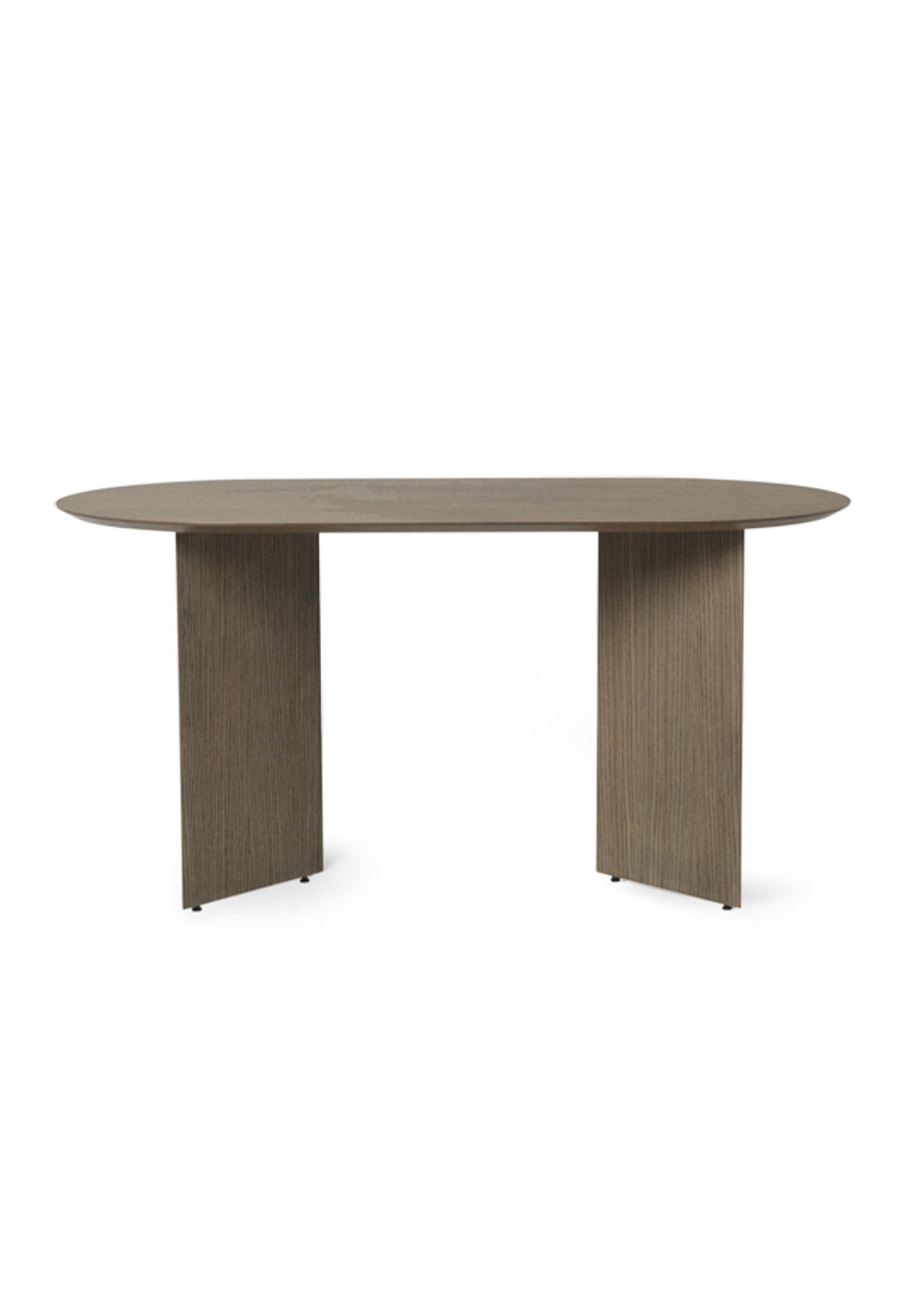Ferm Living - Conseil d'administration - Mingle Table Top / Oval - Small - Dark Stained Oak Veneer