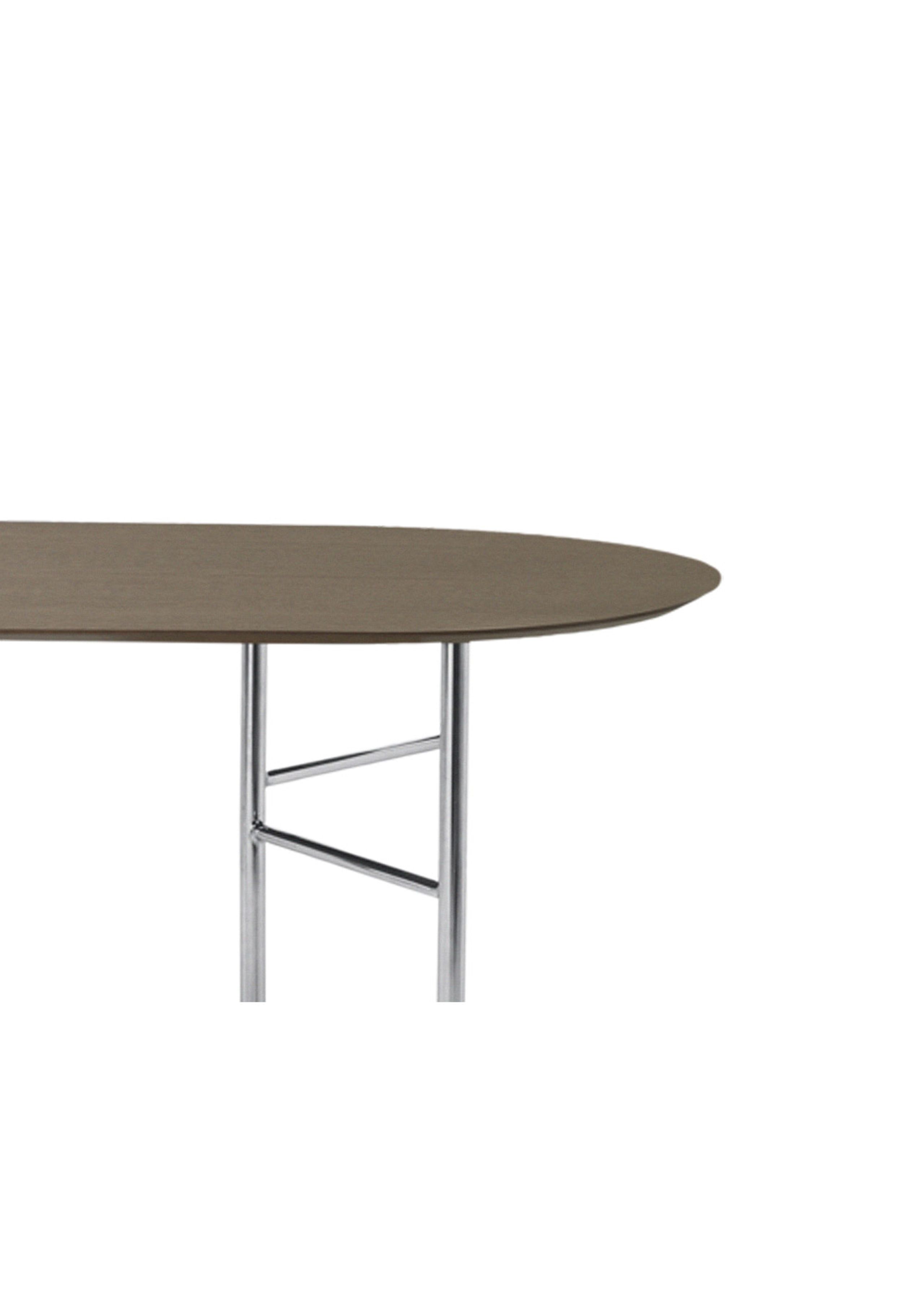 Ferm Living - Conseil d'administration - Mingle Table Top / Oval - Small - Dark Stained Oak Veneer