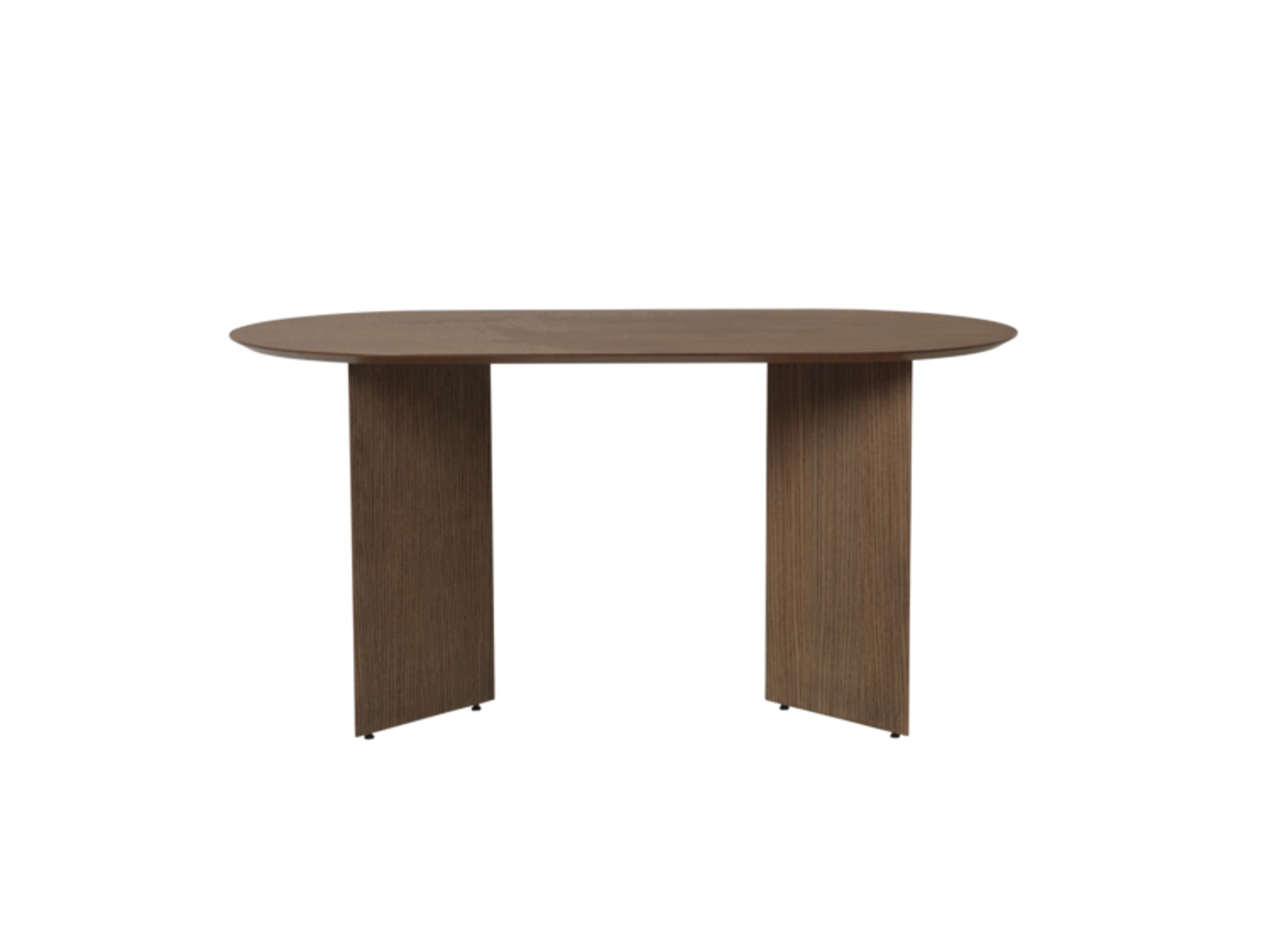 Ferm Living - Bord - Mingle Table Top / Oval - Small - Walnut