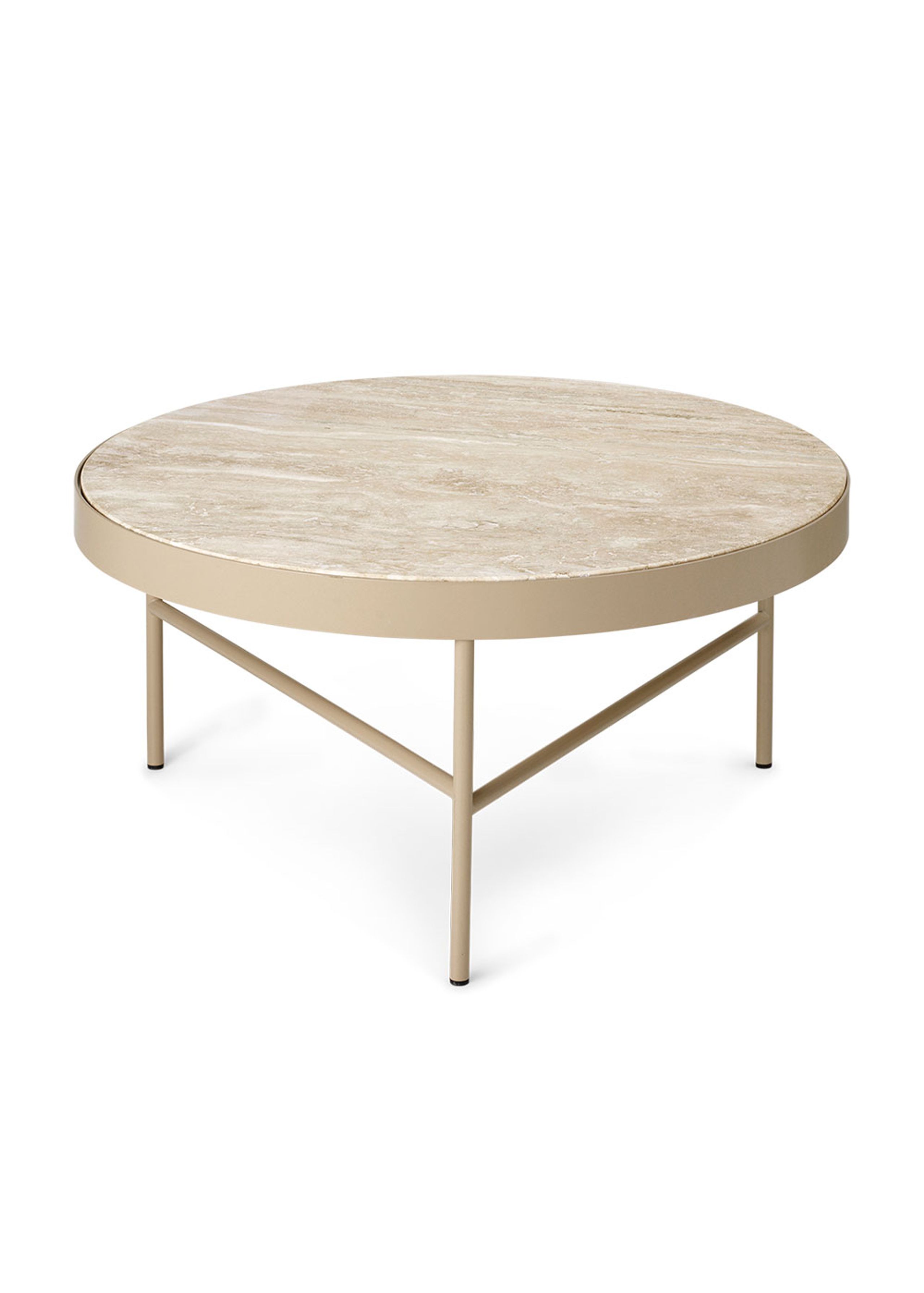 Ferm Living - Table - Travertine Bord - Large - Cashmere