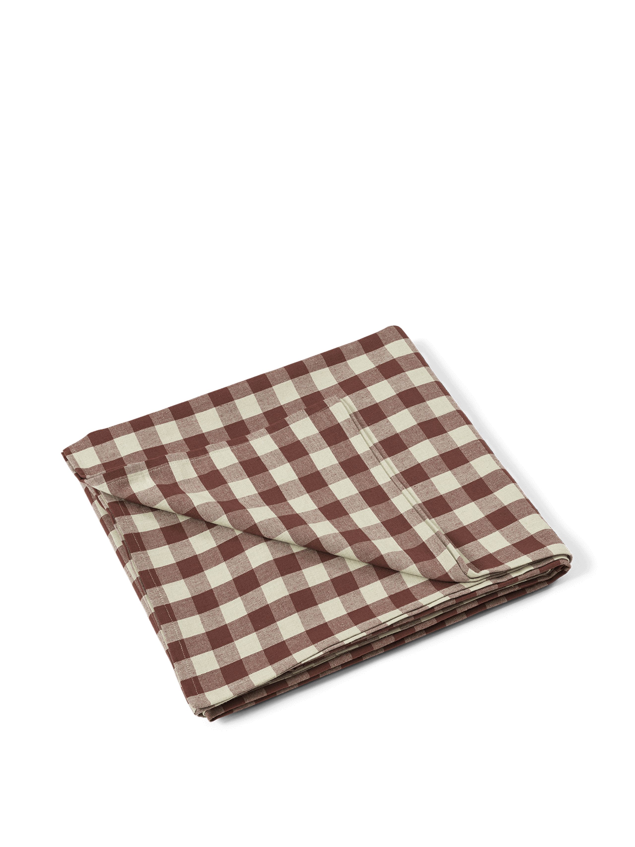Ferm Living - Obrus - Bothy Check Table Cloth - Cinnamon / Grey Green