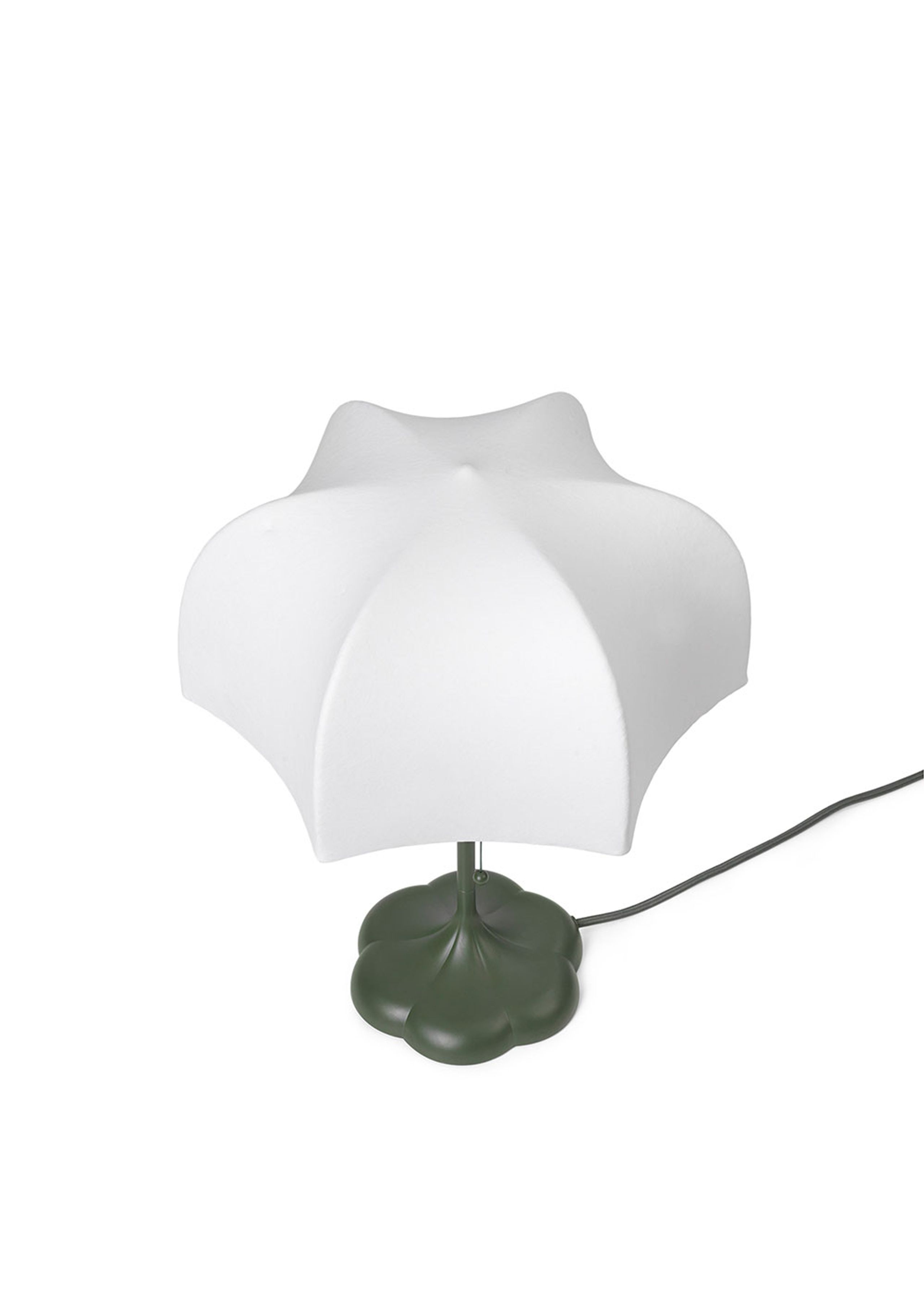 Ferm Living - Lampada da tavolo - Poem Table Lamp - White/Grass Green