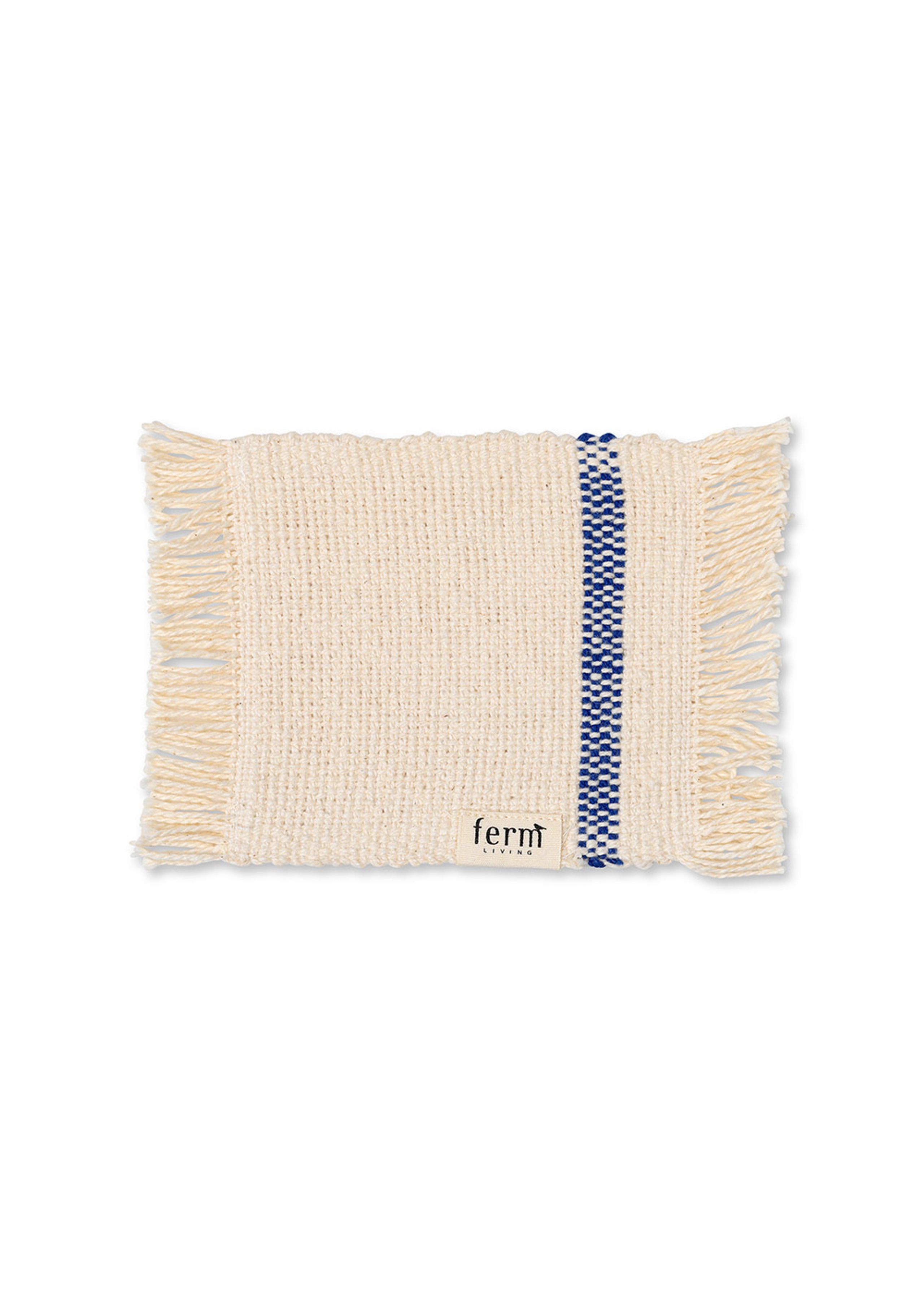 Ferm Living - Trivet - Savor Coasters - Off-White / Blue