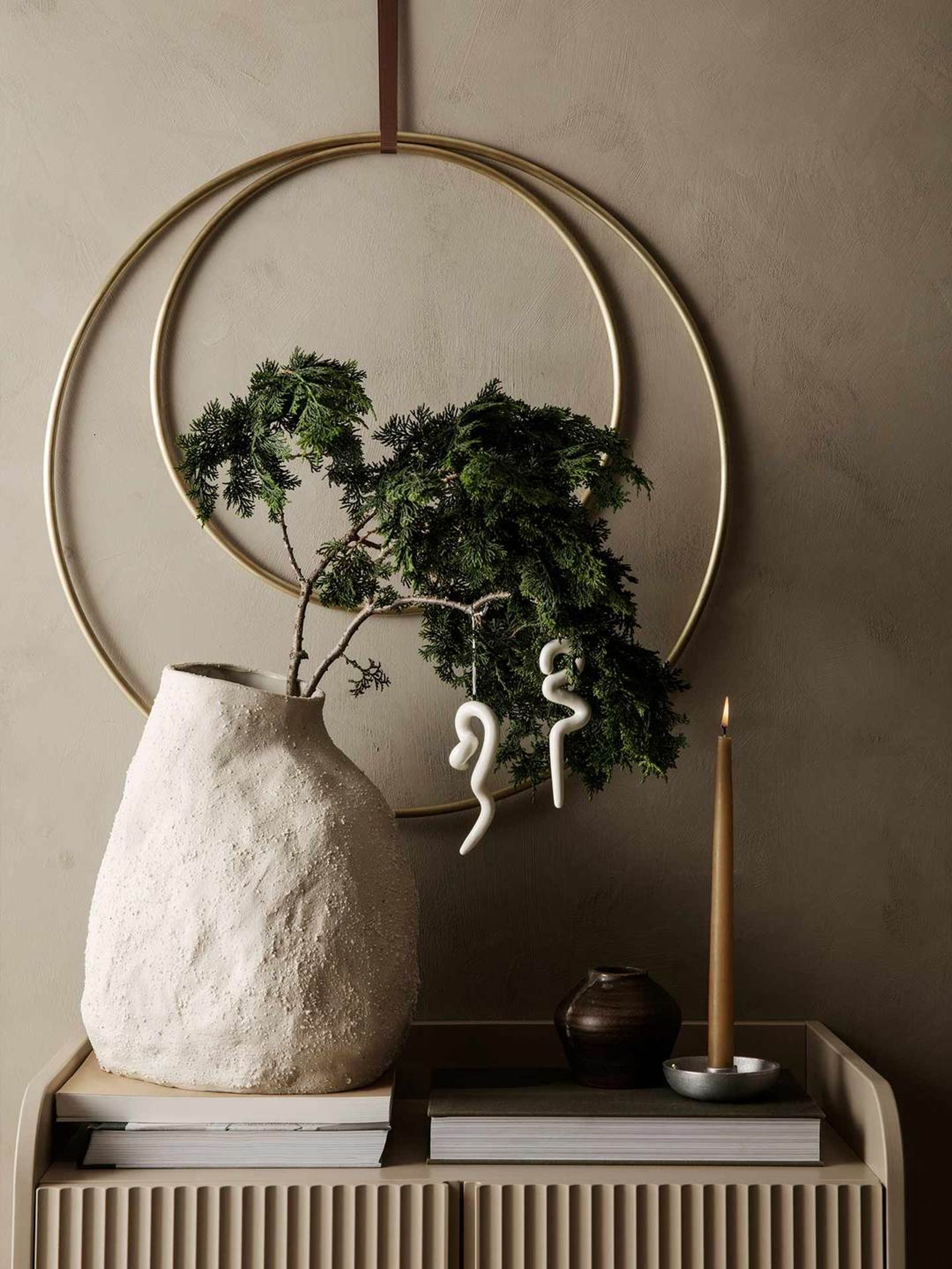 Ferm Living - Decoração - Deco frame ring - Brass Large