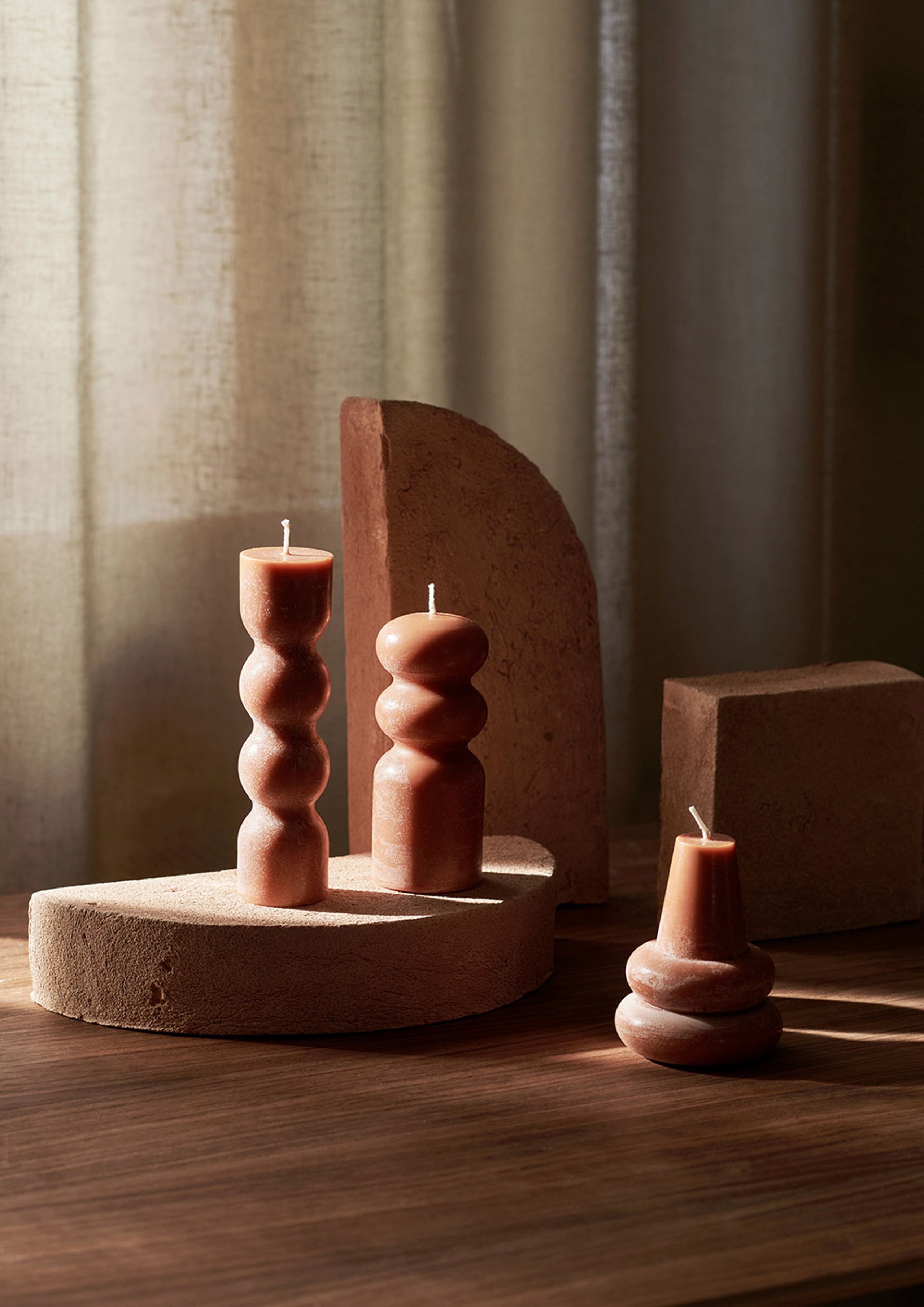 Ferm Living - Decoração - Shape Sculpture Set - Rosatto