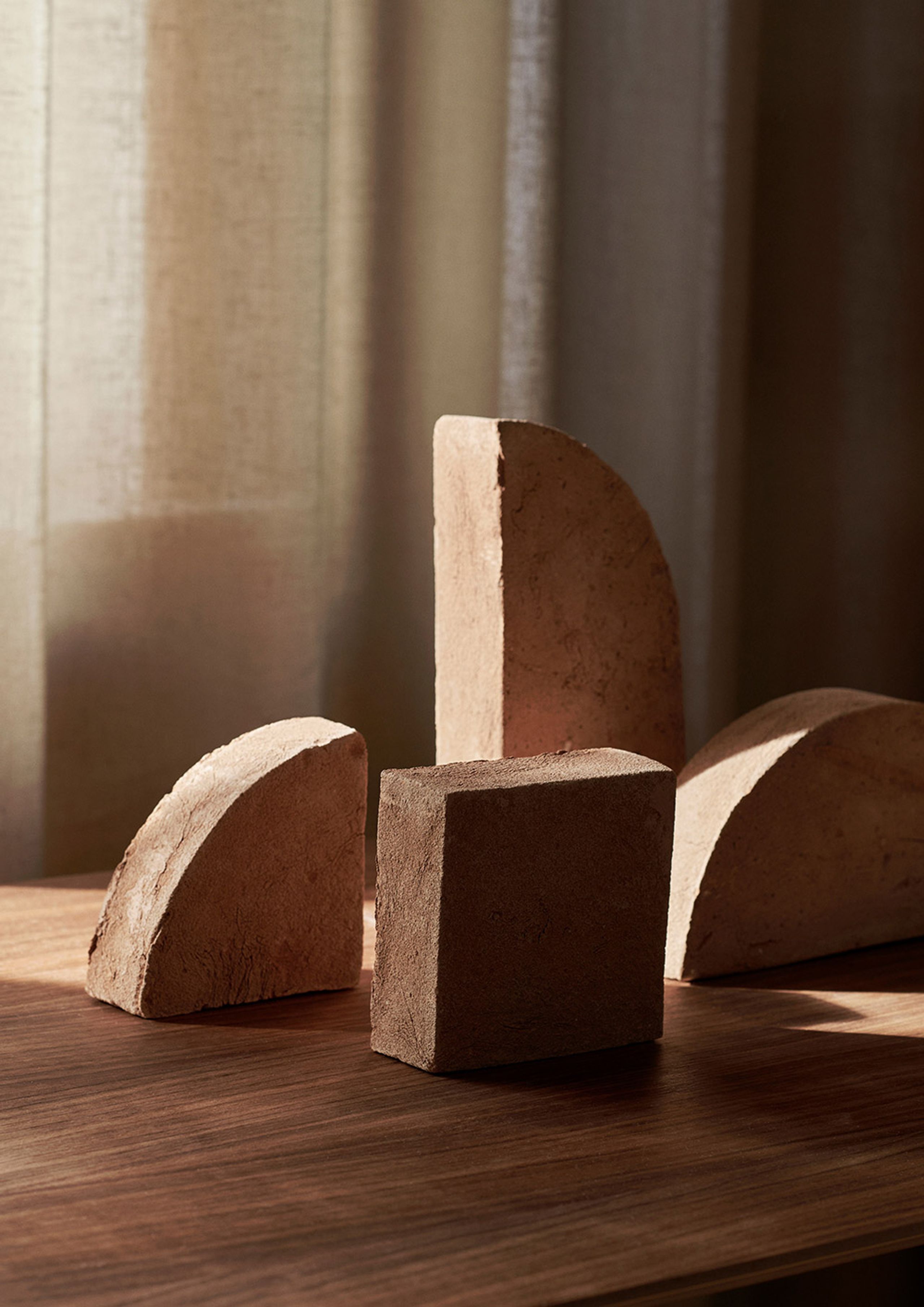 Ferm Living - Decoração - Shape Sculpture Set - Rosatto